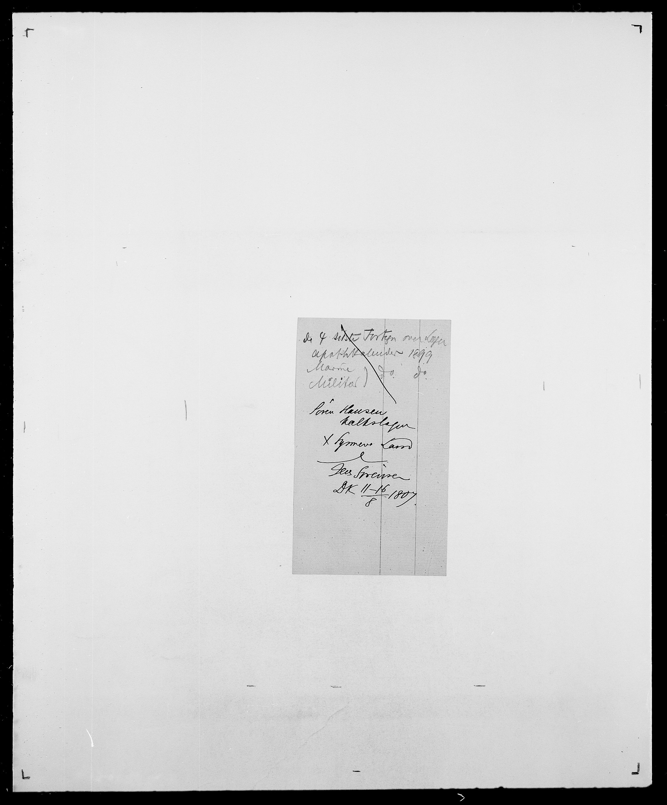 Delgobe, Charles Antoine - samling, AV/SAO-PAO-0038/D/Da/L0043: Wulfsberg - v. Zanten, s. 276