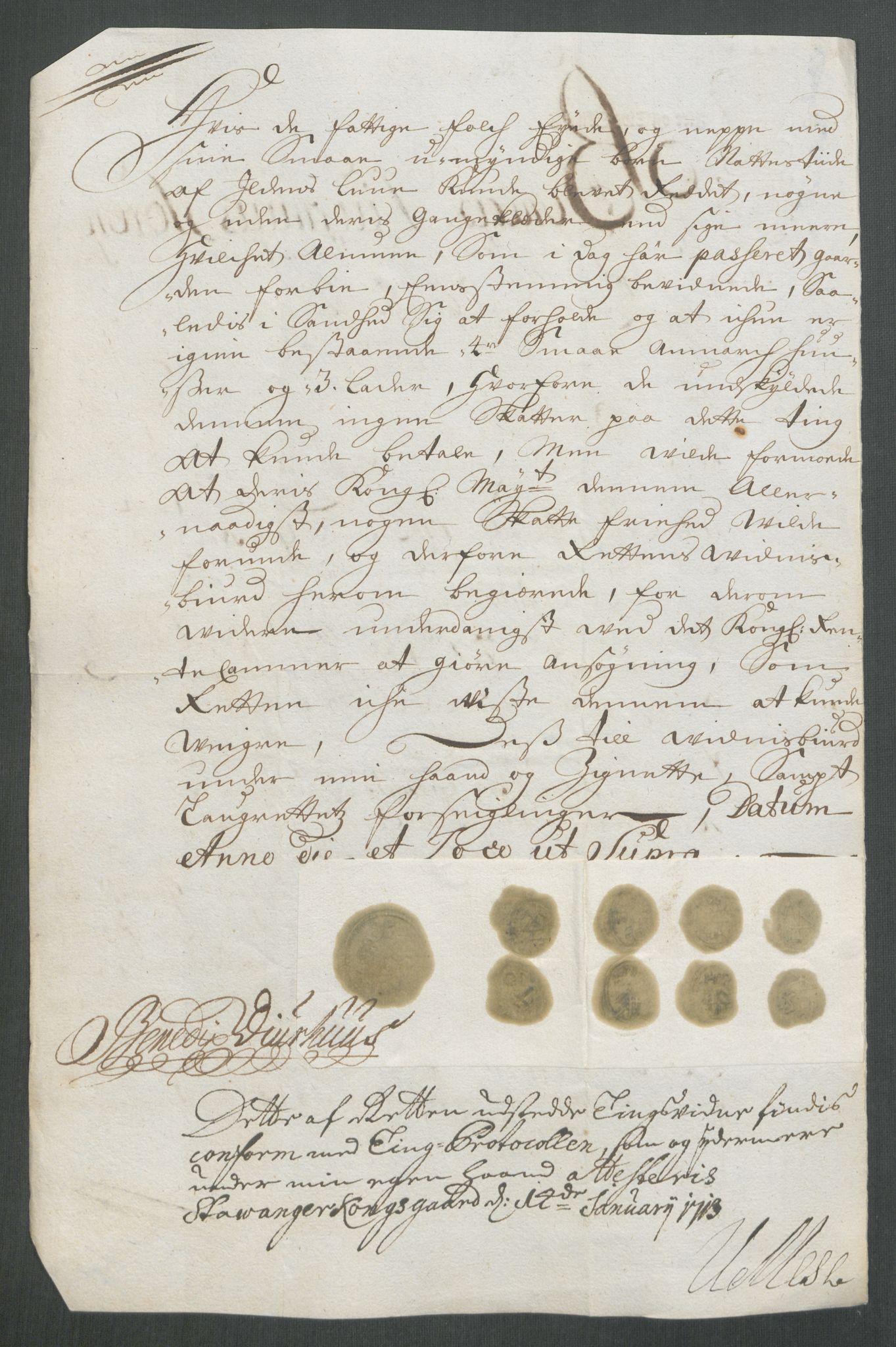 Rentekammeret inntil 1814, Reviderte regnskaper, Fogderegnskap, AV/RA-EA-4092/R46/L2738: Fogderegnskap Jæren og Dalane, 1713-1714, s. 210