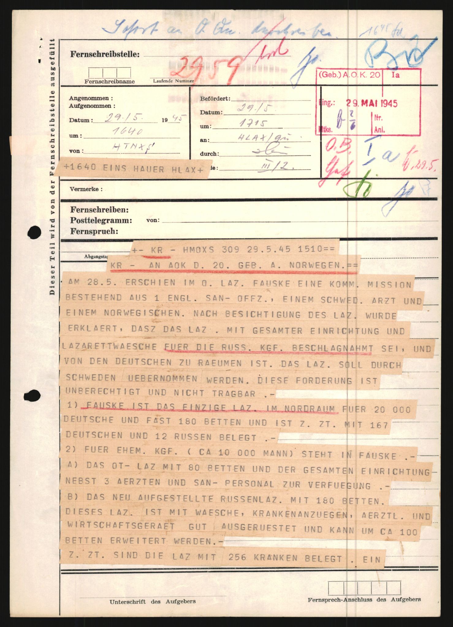 Forsvarets Overkommando. 2 kontor. Arkiv 11.4. Spredte tyske arkivsaker, AV/RA-RAFA-7031/D/Dar/Dara/L0021: Nachrichten des OKW, 1943-1945, s. 471