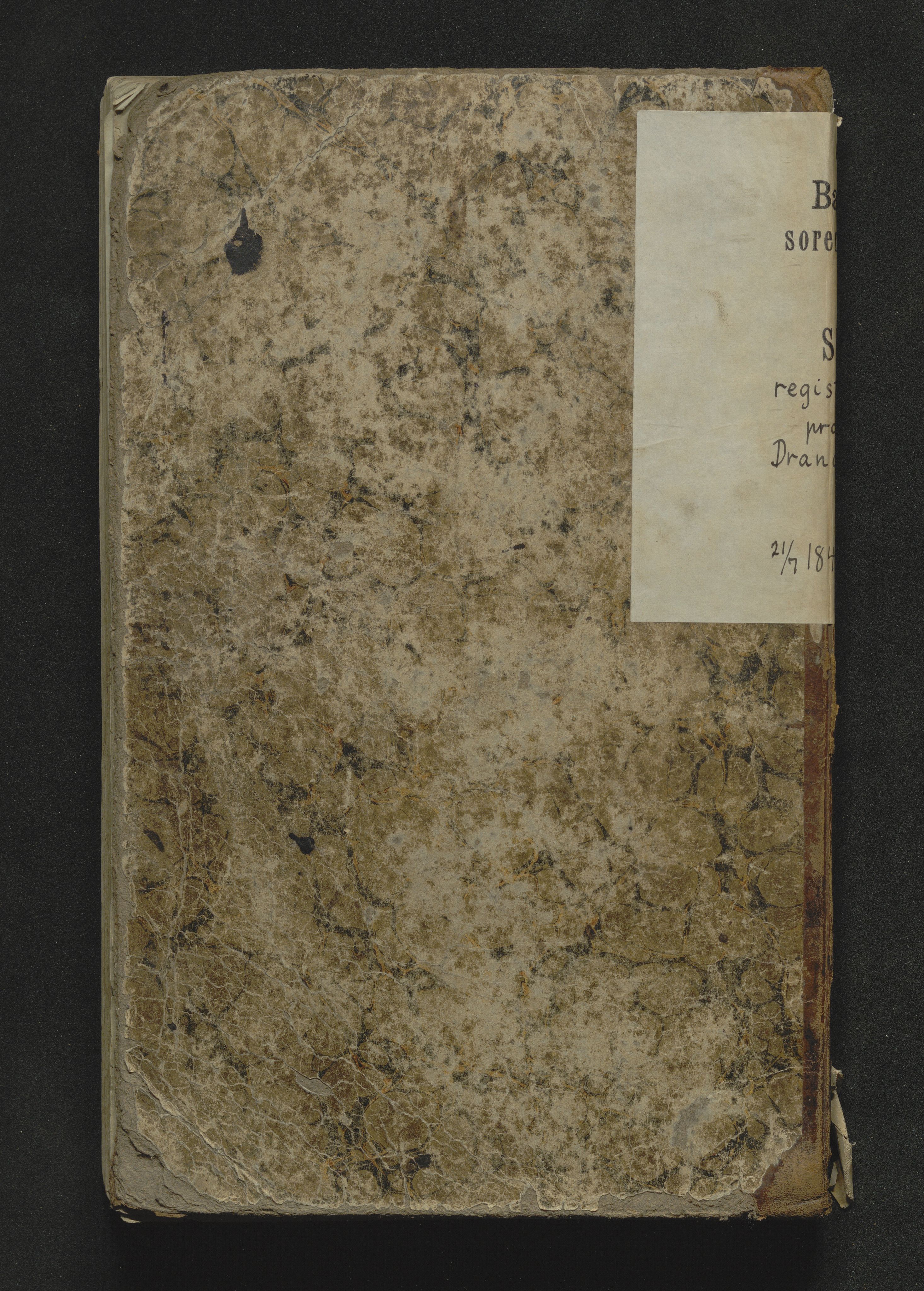 Bamble sorenskriveri, SAKO/A-214/H/Hb/Hbb/Hbbd/L0002: Skifteregistreringsprotokoll, 1847-1887