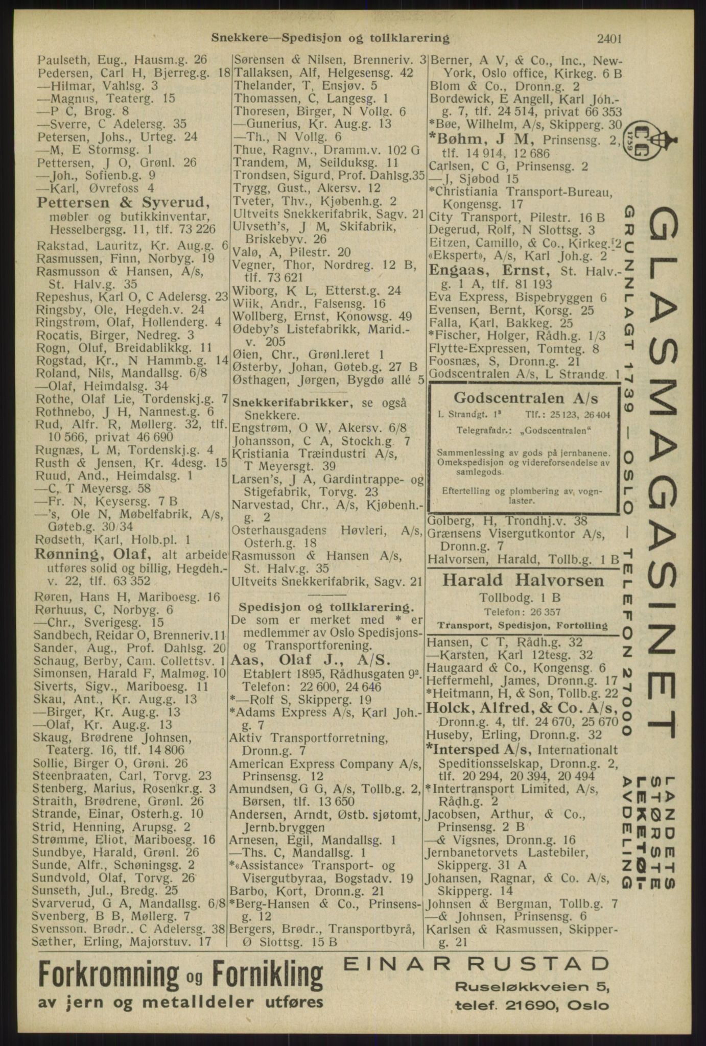 Kristiania/Oslo adressebok, PUBL/-, 1934, s. 2401