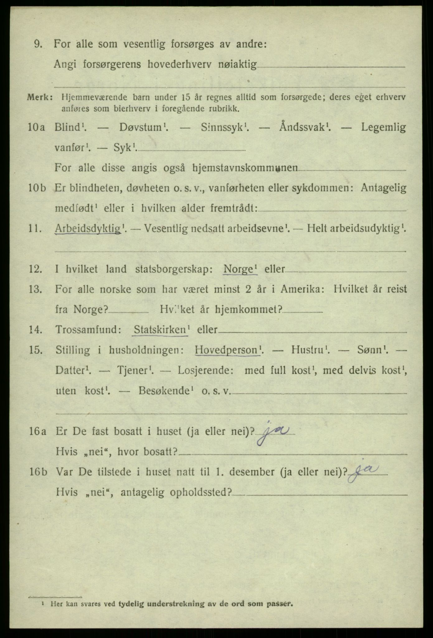 SAB, Folketelling 1920 for 1234 Granvin herred, 1920, s. 2513