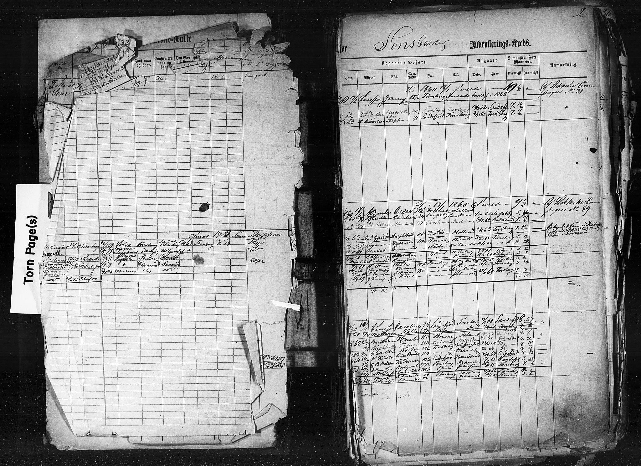 Tønsberg innrulleringskontor, SAKO/A-786/F/Fb/L0001: Annotasjonsrulle Patent nr. 1-1724, 1860-1868, s. 4