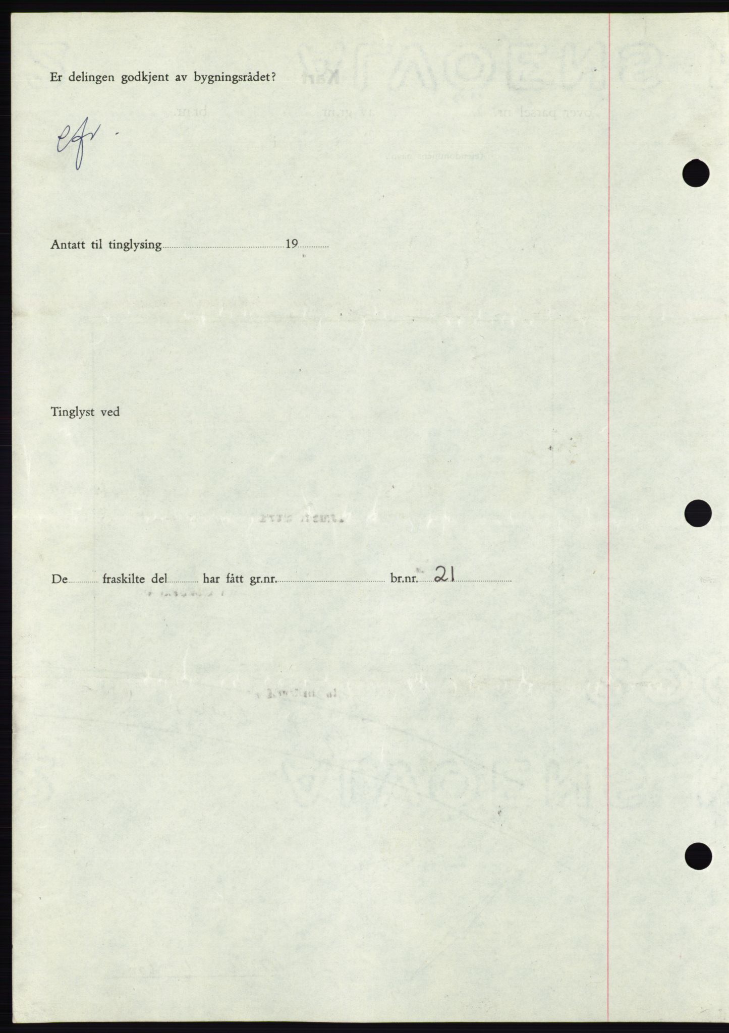 Søre Sunnmøre sorenskriveri, AV/SAT-A-4122/1/2/2C/L0078: Pantebok nr. 4A, 1946-1946, Dagboknr: 404/1946