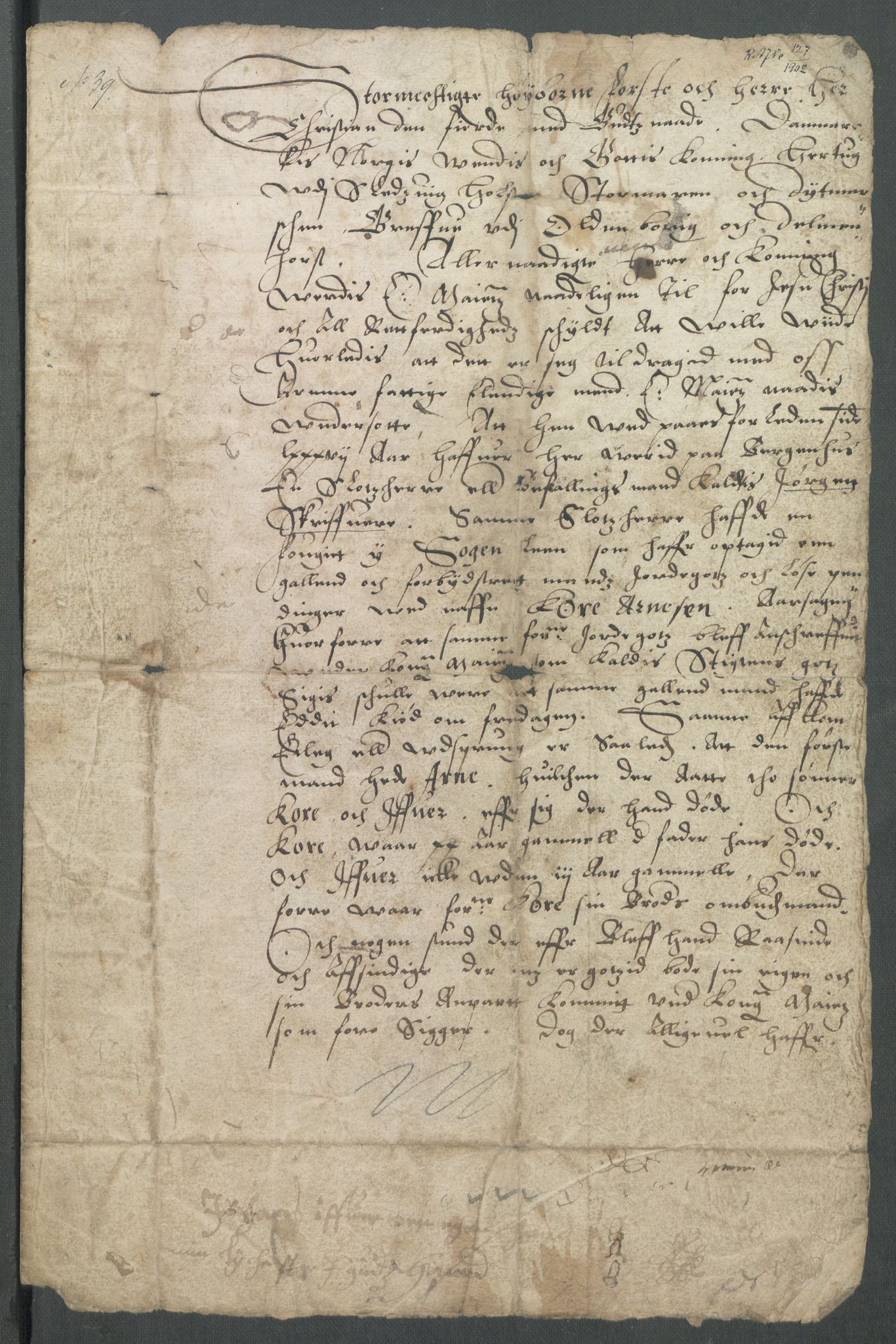Riksarkivets diplomsamling, AV/RA-EA-5965/F02/L0113: Dokumenter, 1604, s. 85