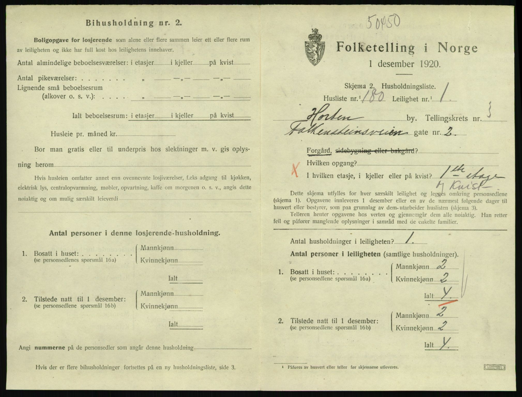 SAKO, Folketelling 1920 for 0703 Horten kjøpstad, 1920, s. 4703