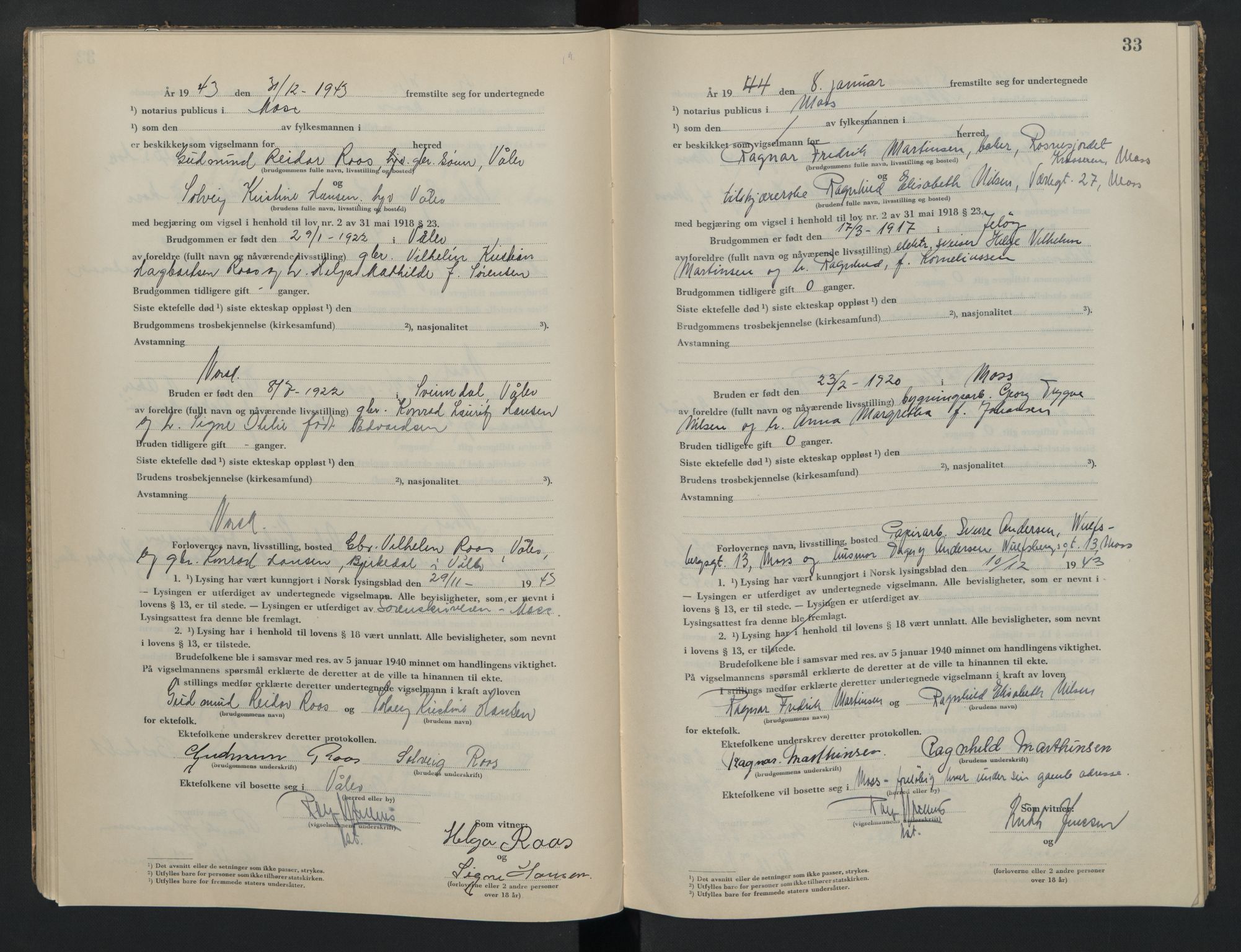 Moss sorenskriveri, AV/SAO-A-10168, 1943-1944, s. 33