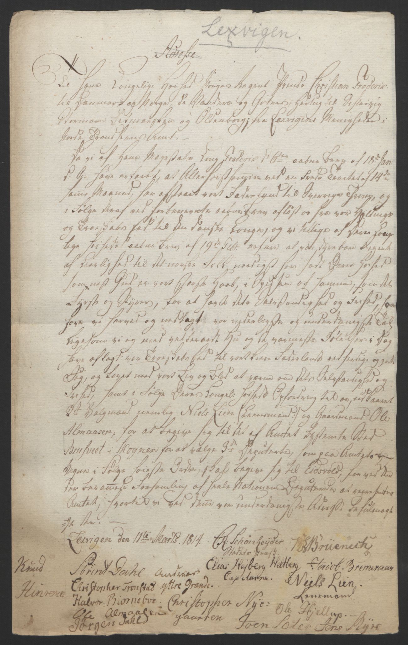 Statsrådssekretariatet, AV/RA-S-1001/D/Db/L0008: Fullmakter for Eidsvollsrepresentantene i 1814. , 1814, s. 471
