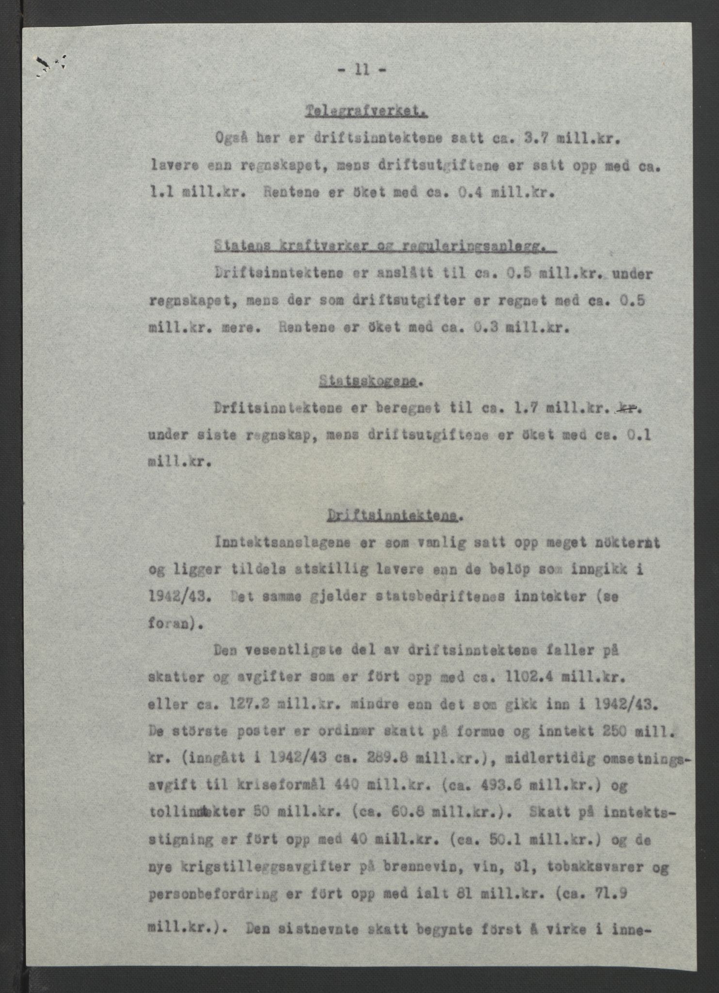 NS-administrasjonen 1940-1945 (Statsrådsekretariatet, de kommisariske statsråder mm), AV/RA-S-4279/D/Db/L0090: Foredrag til vedtak utenfor ministermøte, 1942-1945, s. 213