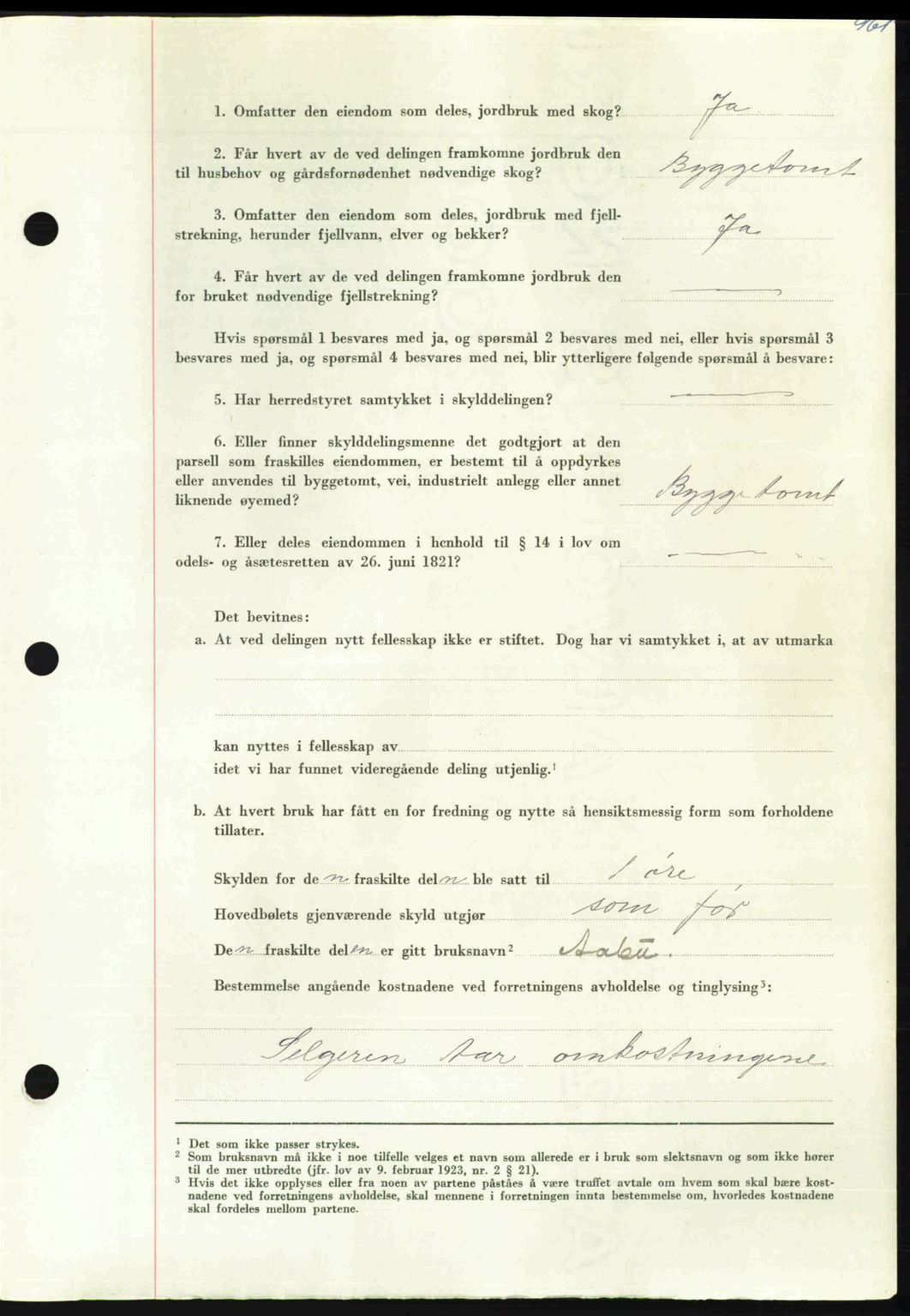 Nordmøre sorenskriveri, AV/SAT-A-4132/1/2/2Ca: Pantebok nr. A110, 1948-1949, Dagboknr: 629/1949