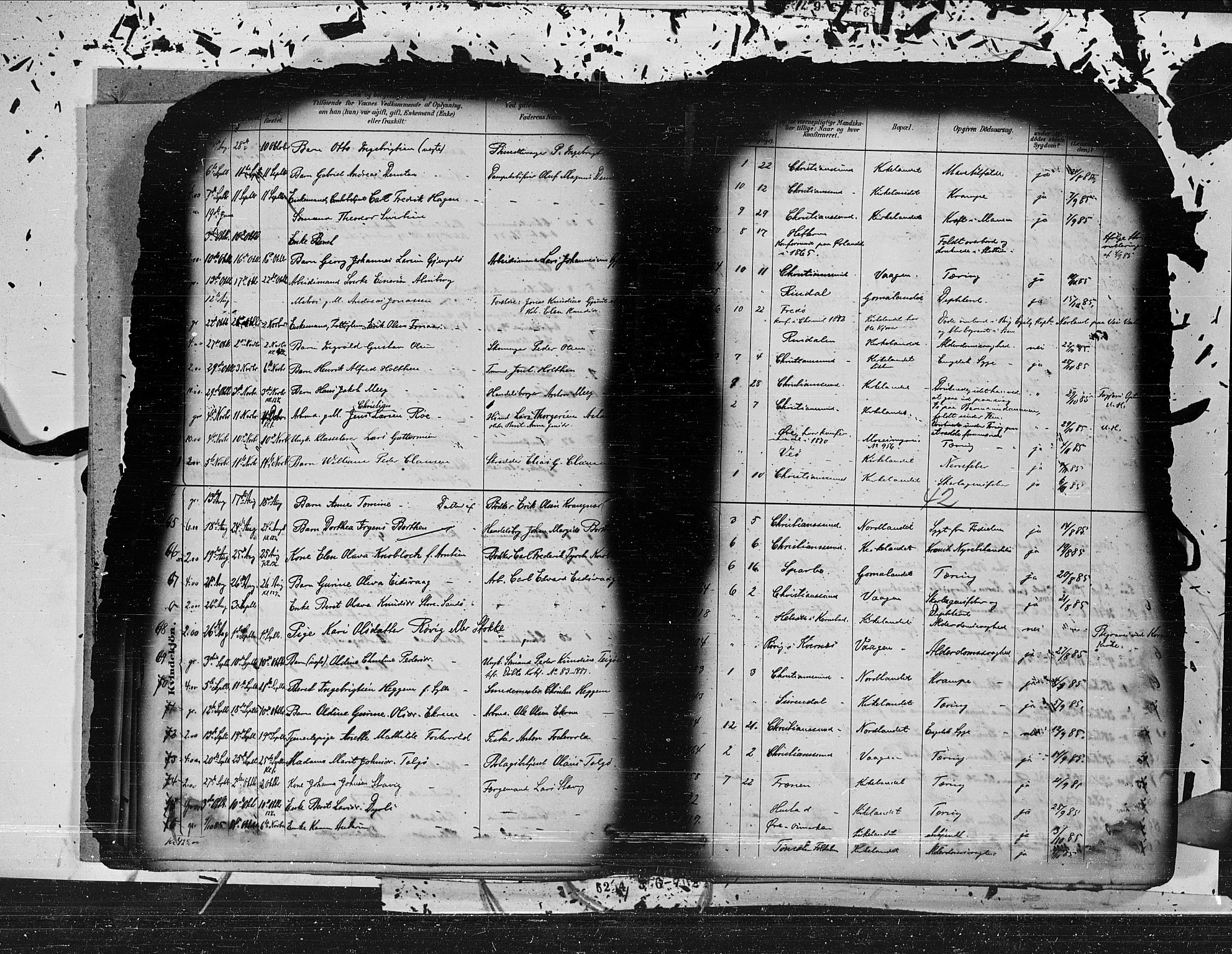 Ministerialprotokoller, klokkerbøker og fødselsregistre - Møre og Romsdal, AV/SAT-A-1454/572/L0853: Ministerialbok nr. 572A16, 1880-1901, s. 42