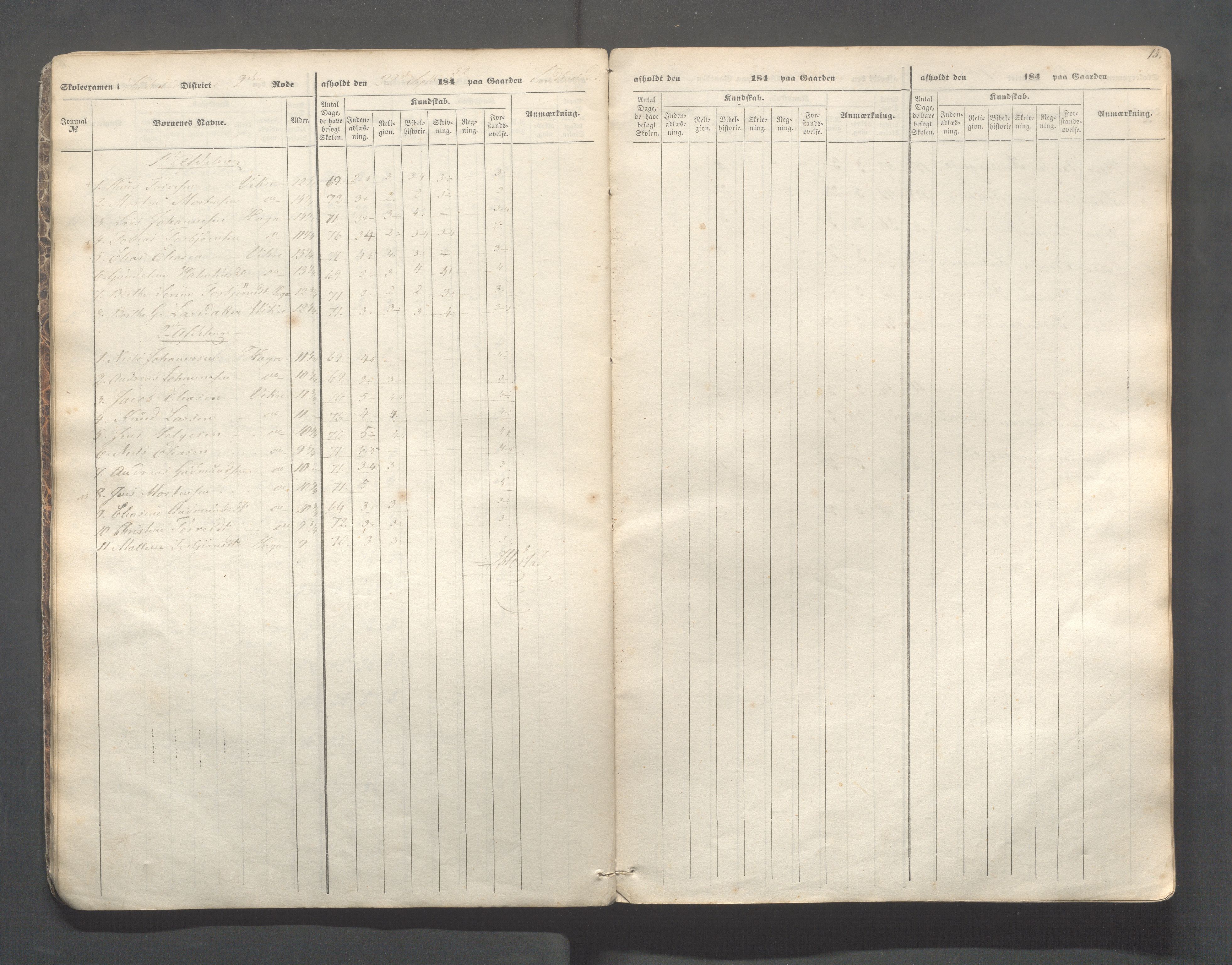 Skudenes kommune - Skudenes skole, IKAR/A-298/I/L0001: Eksamen, 1845-1852, s. 13