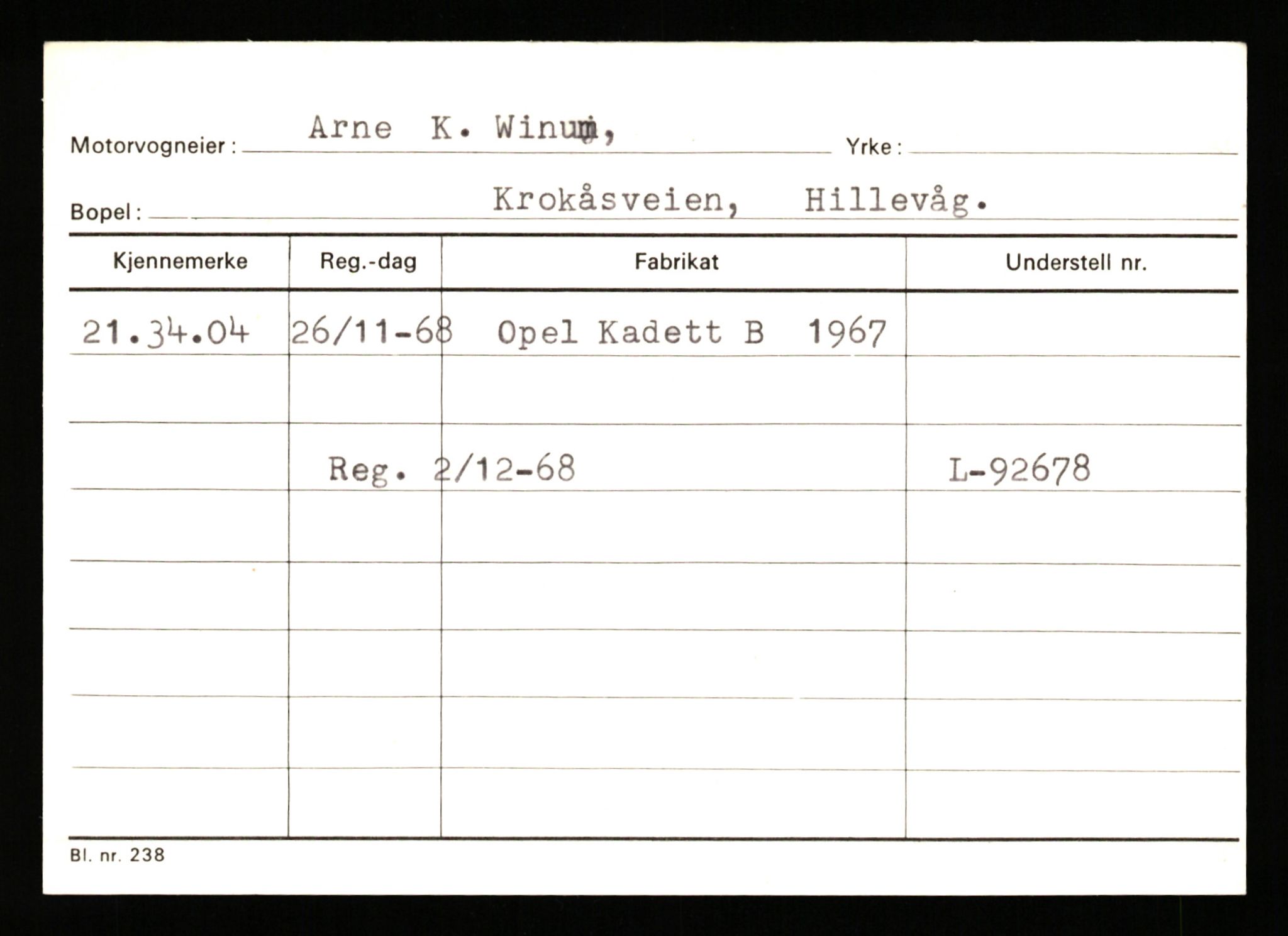 Stavanger trafikkstasjon, AV/SAST-A-101942/0/G/L0010: Registreringsnummer: 130000 - 239953, 1930-1971, s. 2513