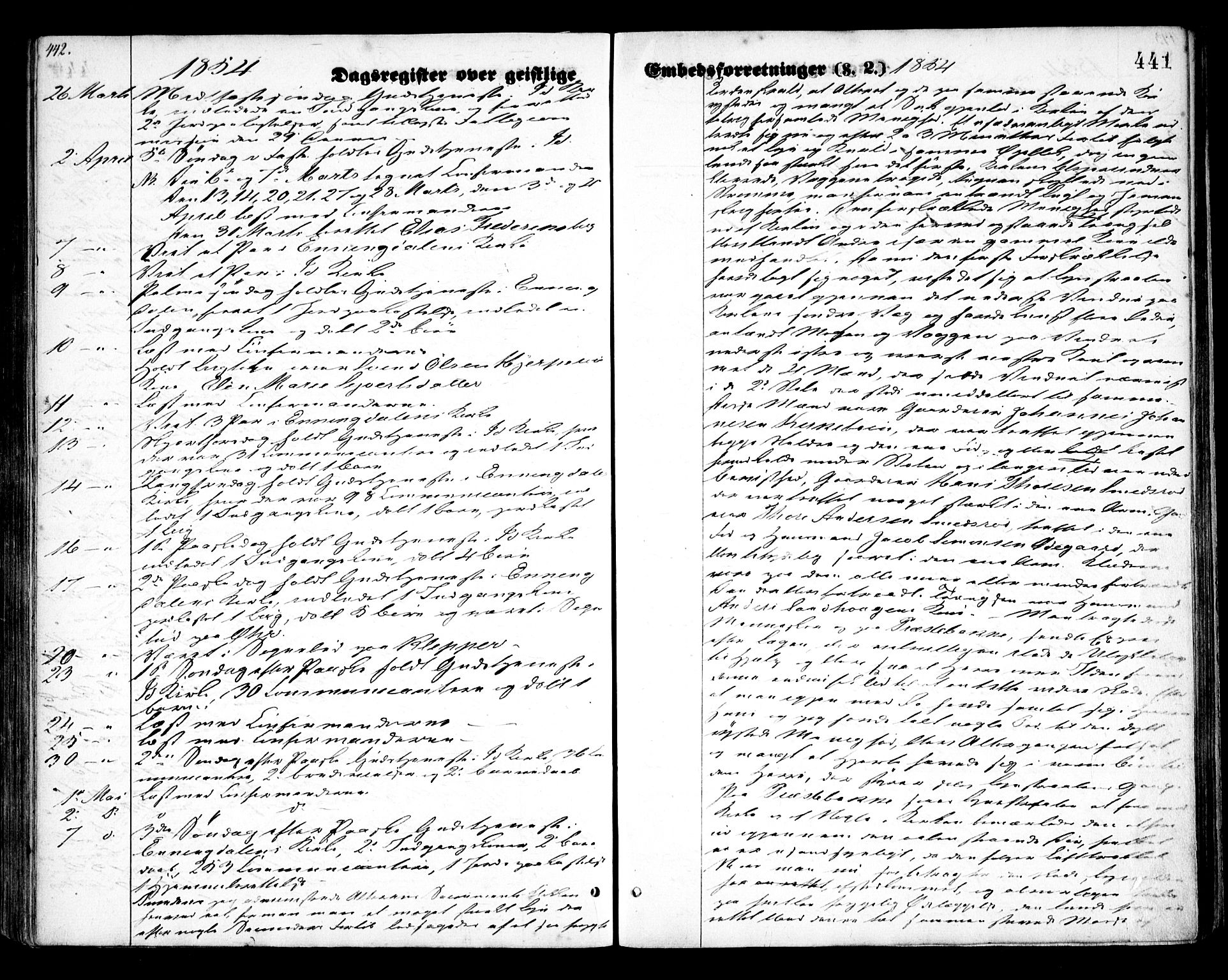 Idd prestekontor Kirkebøker, SAO/A-10911/F/Fc/L0004b: Ministerialbok nr. III 4B, 1848-1860, s. 441