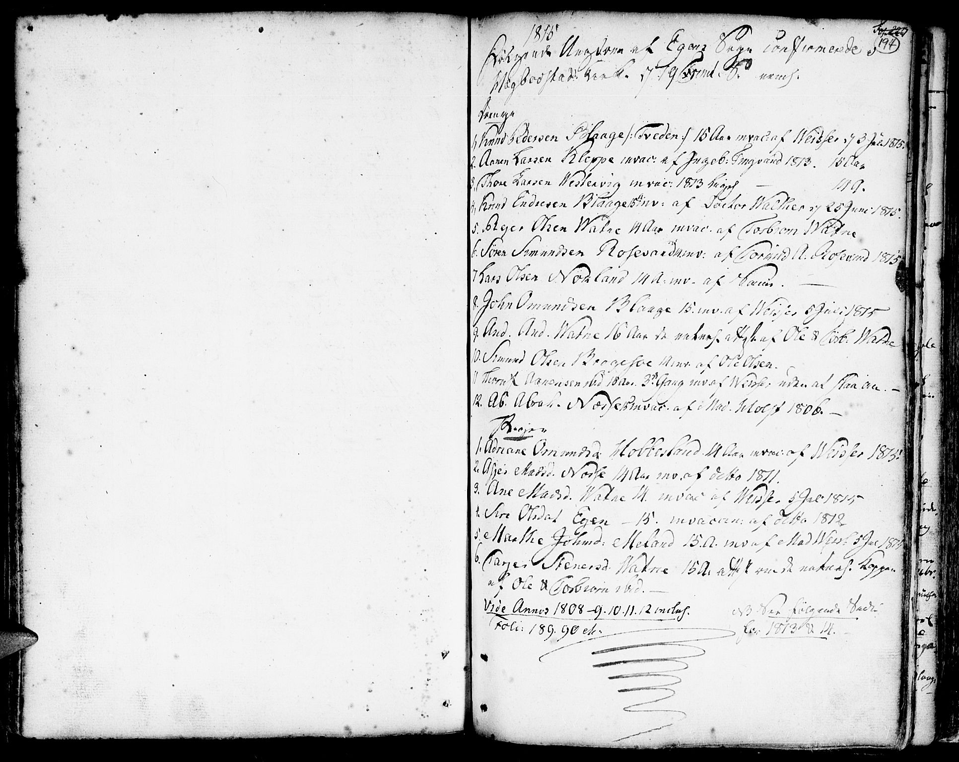 Hægebostad sokneprestkontor, AV/SAK-1111-0024/F/Fa/Faa/L0001: Ministerialbok nr. A 1 /2, 1760-1823, s. 194