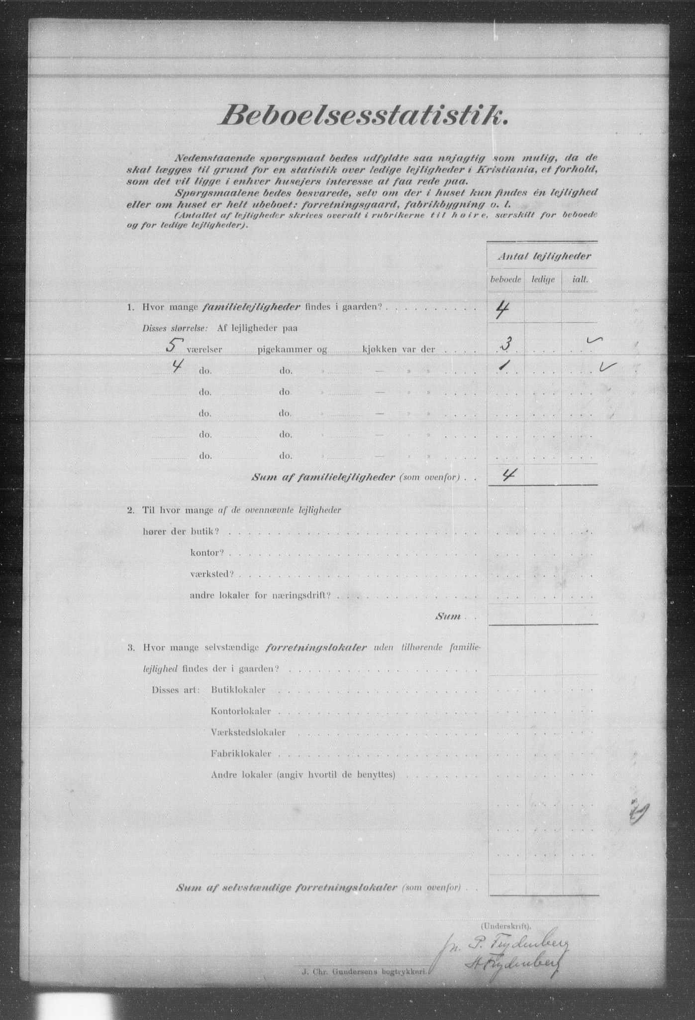 OBA, Kommunal folketelling 31.12.1903 for Kristiania kjøpstad, 1903, s. 8281