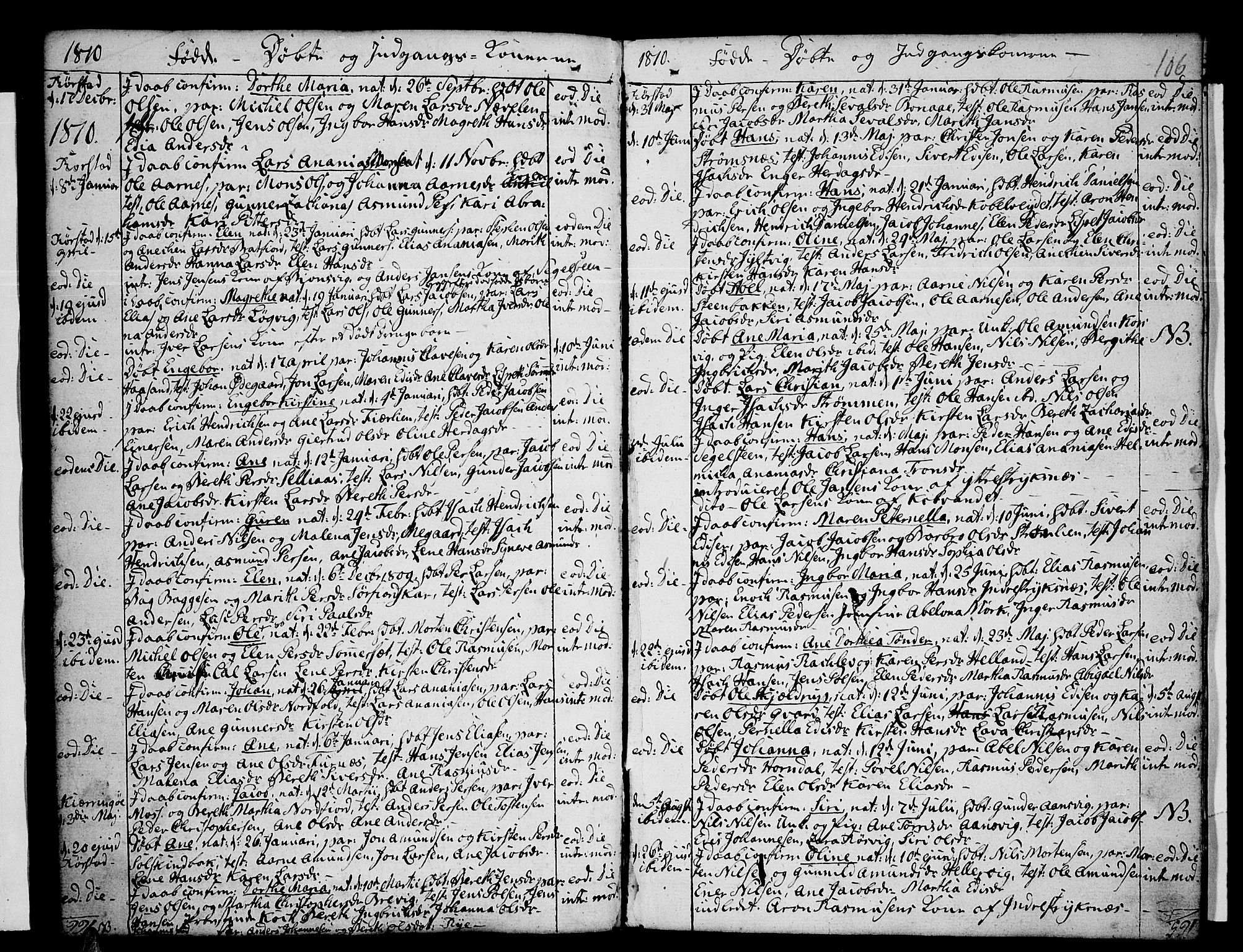 Ministerialprotokoller, klokkerbøker og fødselsregistre - Nordland, AV/SAT-A-1459/853/L0767: Ministerialbok nr. 853A06, 1791-1820, s. 106