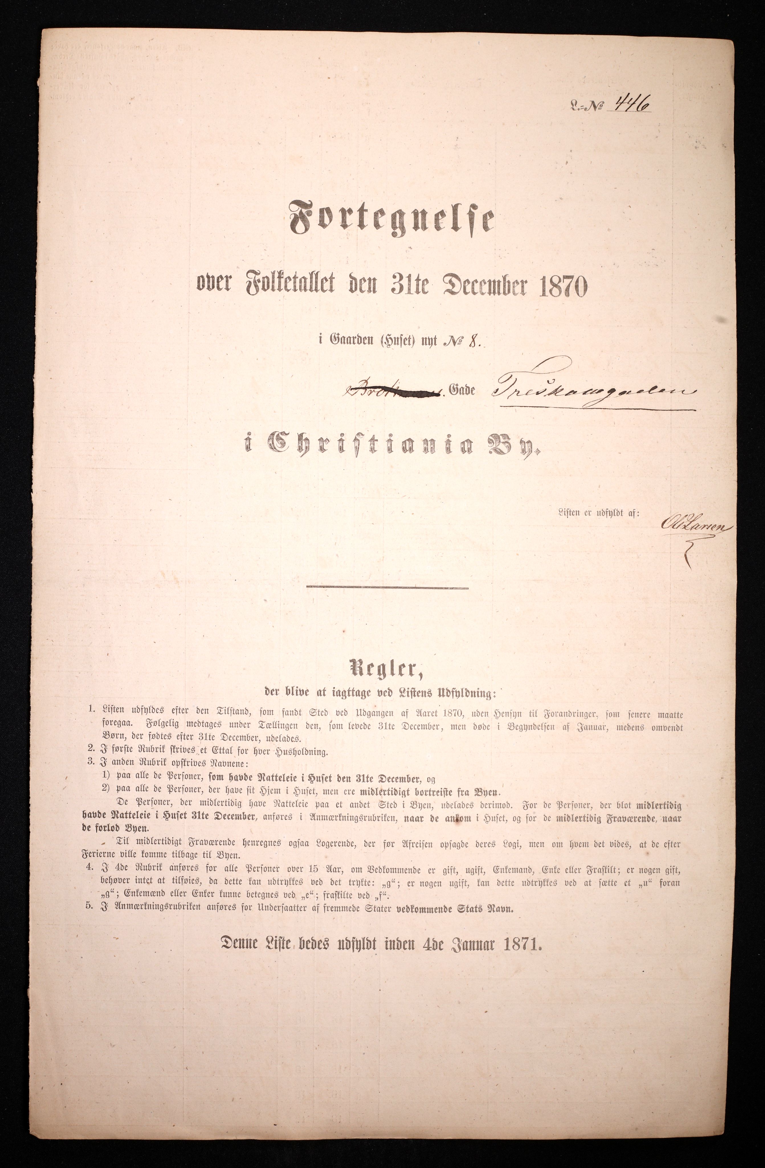 RA, Folketelling 1870 for 0301 Kristiania kjøpstad, 1870, s. 4379