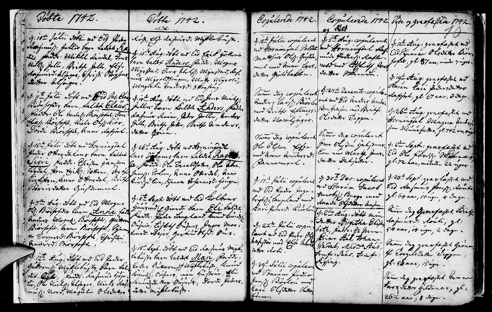 Eid sokneprestembete, AV/SAB-A-82301/H/Haa/Haaa/L0002: Ministerialbok nr. A 2, 1741-1769, s. 10