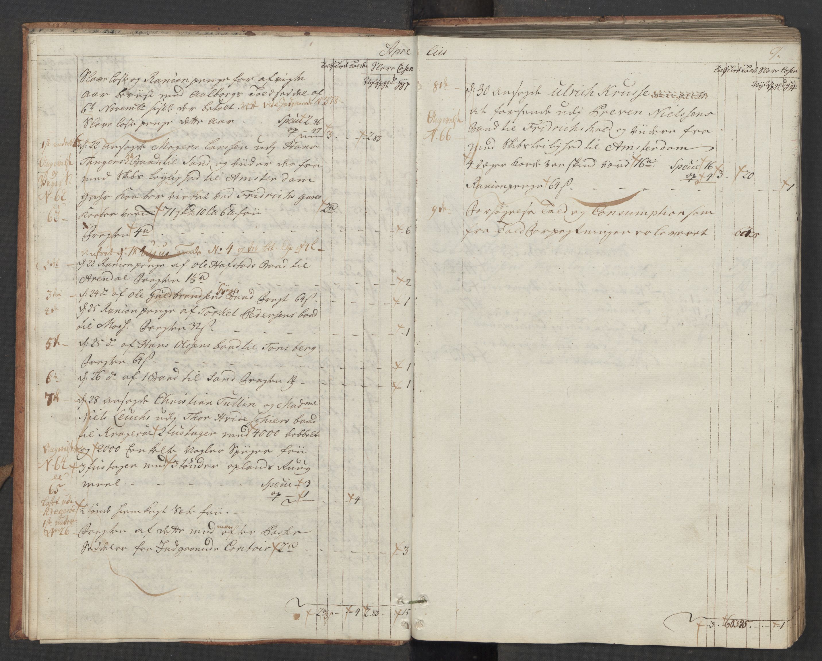 Generaltollkammeret, tollregnskaper, AV/RA-EA-5490/R06/L0056/0001: Tollregnskaper Kristiania / Utgående hovedtollbok, 1760