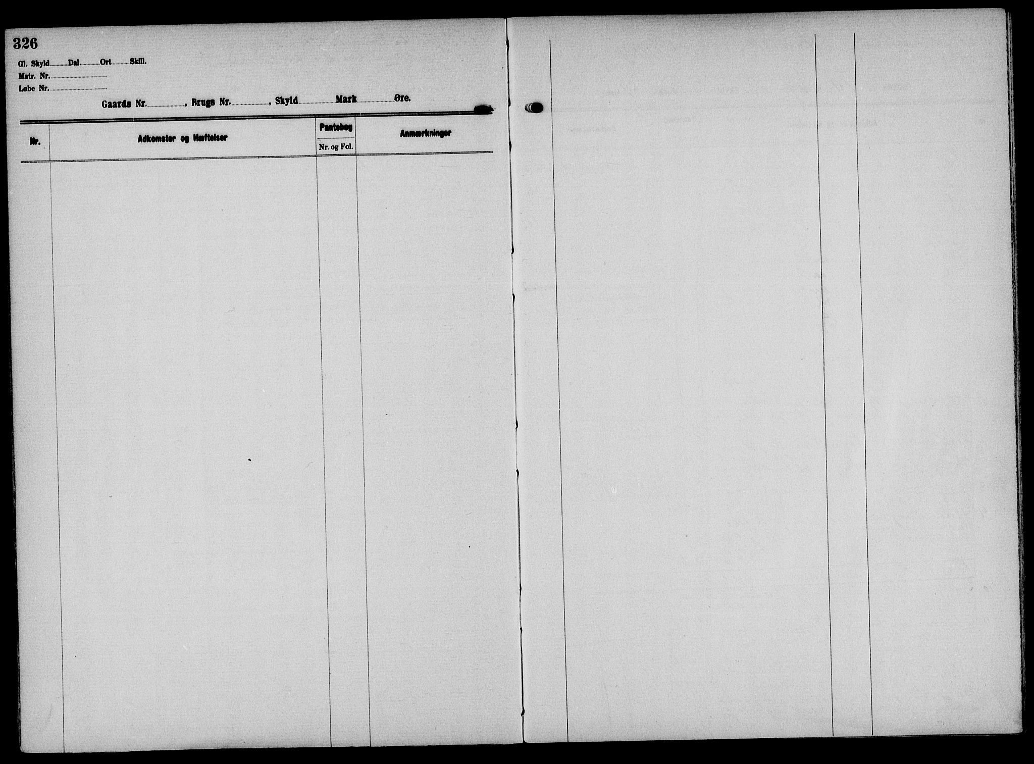 Solør tingrett, AV/SAH-TING-008/H/Ha/Hak/L0001: Panteregister nr. I, 1900-1935, s. 326