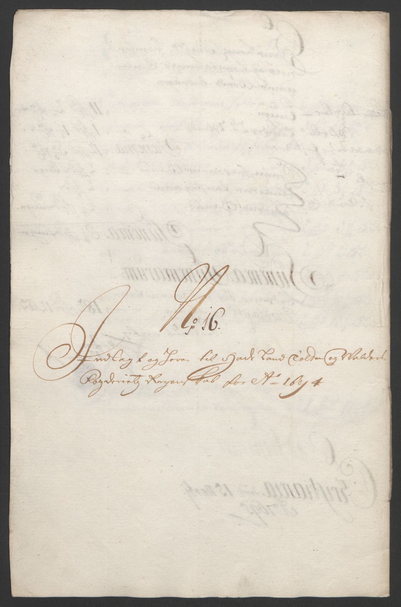 Rentekammeret inntil 1814, Reviderte regnskaper, Fogderegnskap, RA/EA-4092/R18/L1292: Fogderegnskap Hadeland, Toten og Valdres, 1693-1694, s. 440