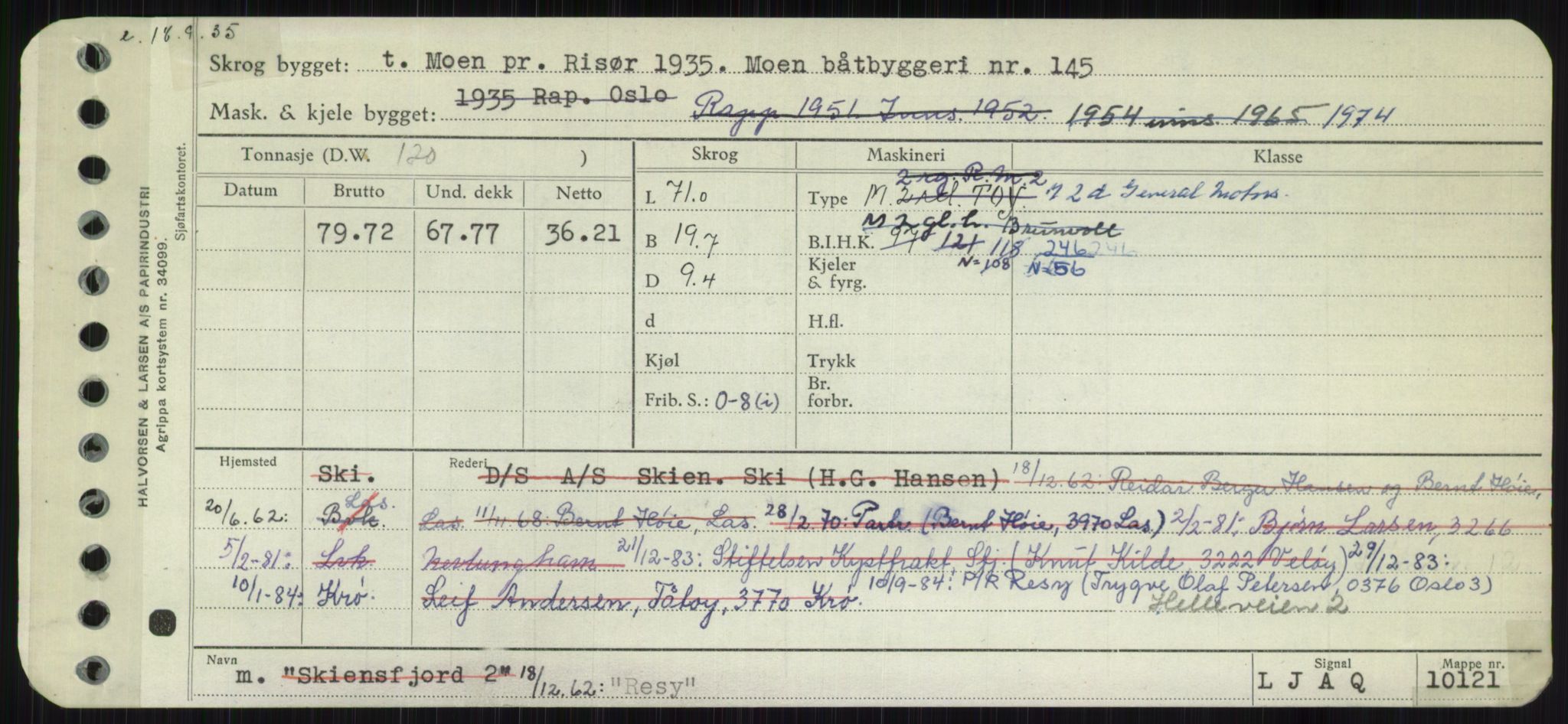 Sjøfartsdirektoratet med forløpere, Skipsmålingen, RA/S-1627/H/Ha/L0004/0002: Fartøy, Mas-R / Fartøy, Odin-R, s. 659