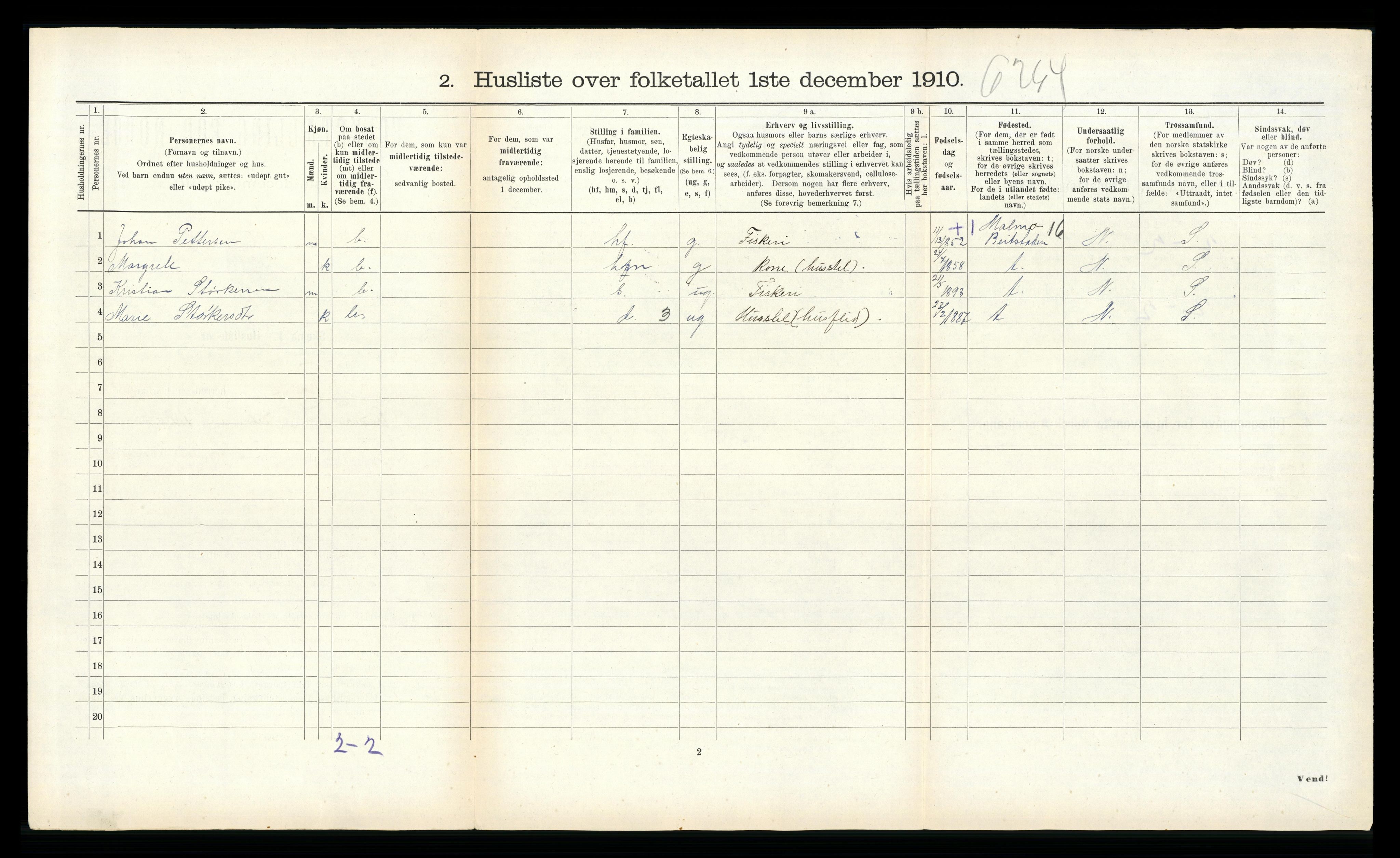 RA, Folketelling 1910 for 1632 Roan herred, 1910, s. 455