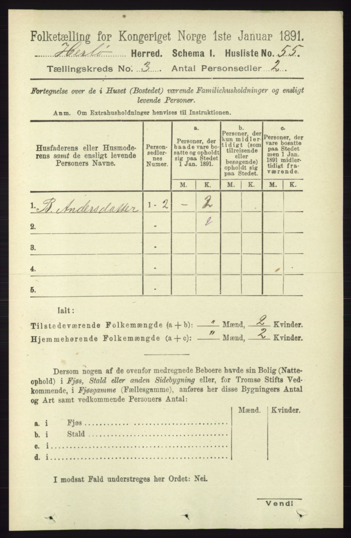 RA, Folketelling 1891 for 1258 Herdla herred, 1891, s. 1073