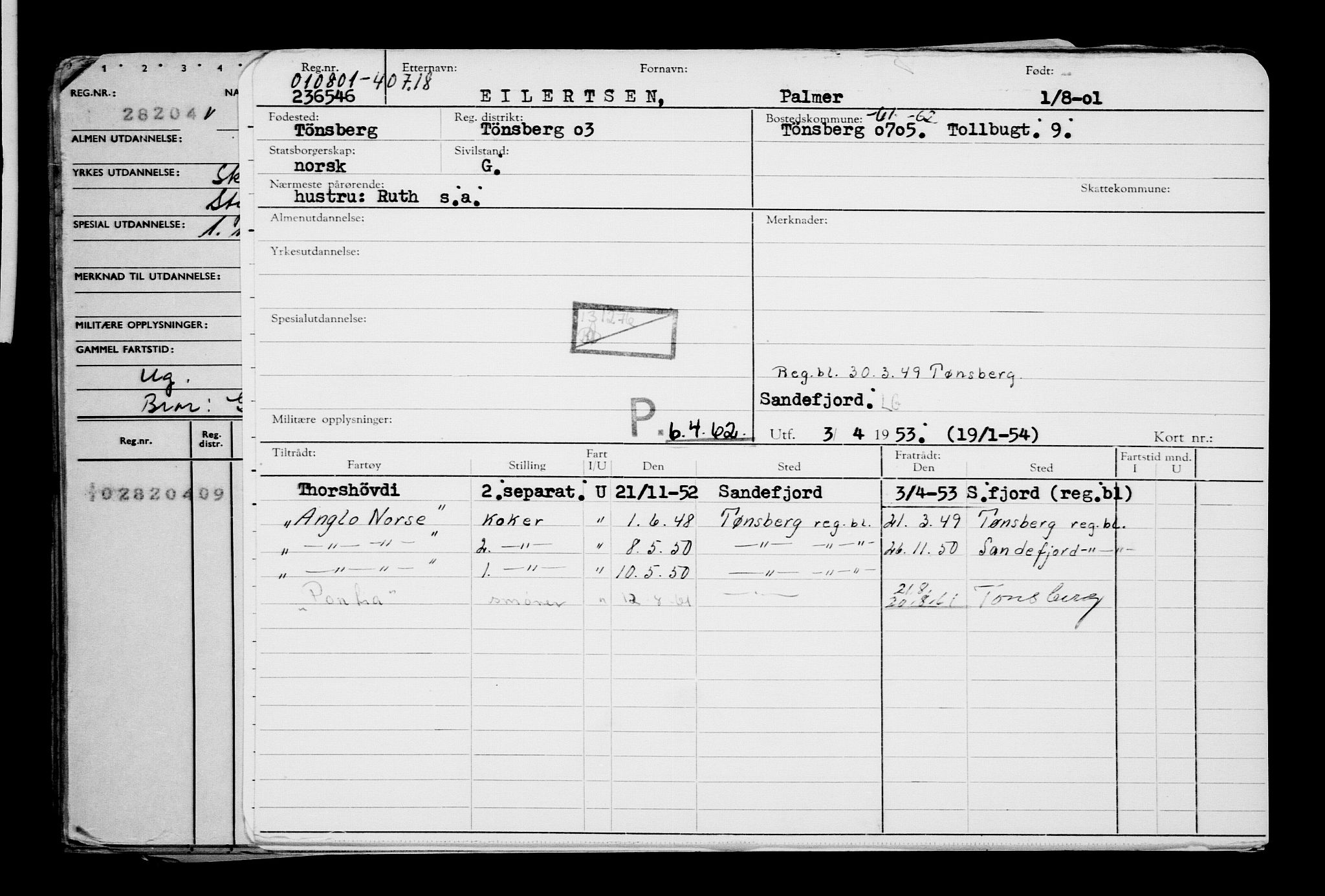 Direktoratet for sjømenn, AV/RA-S-3545/G/Gb/L0041: Hovedkort, 1901, s. 3