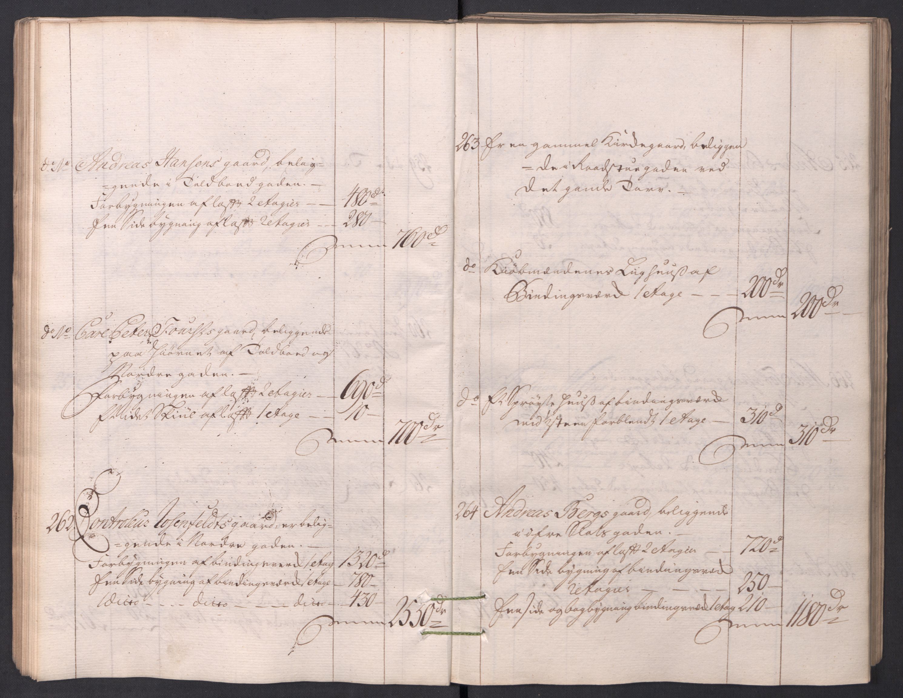 Kristiania stiftamt, AV/SAO-A-10386/I/Ia/L0001/0002: Branntakster / Christiania, 1766-1767