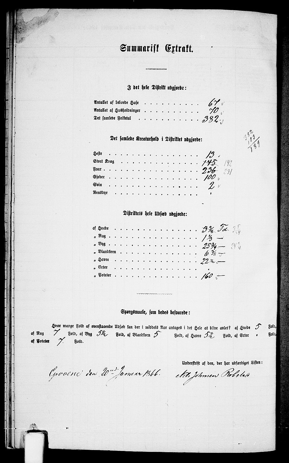 RA, Folketelling 1865 for 1016P Øvrebø prestegjeld, 1865, s. 104