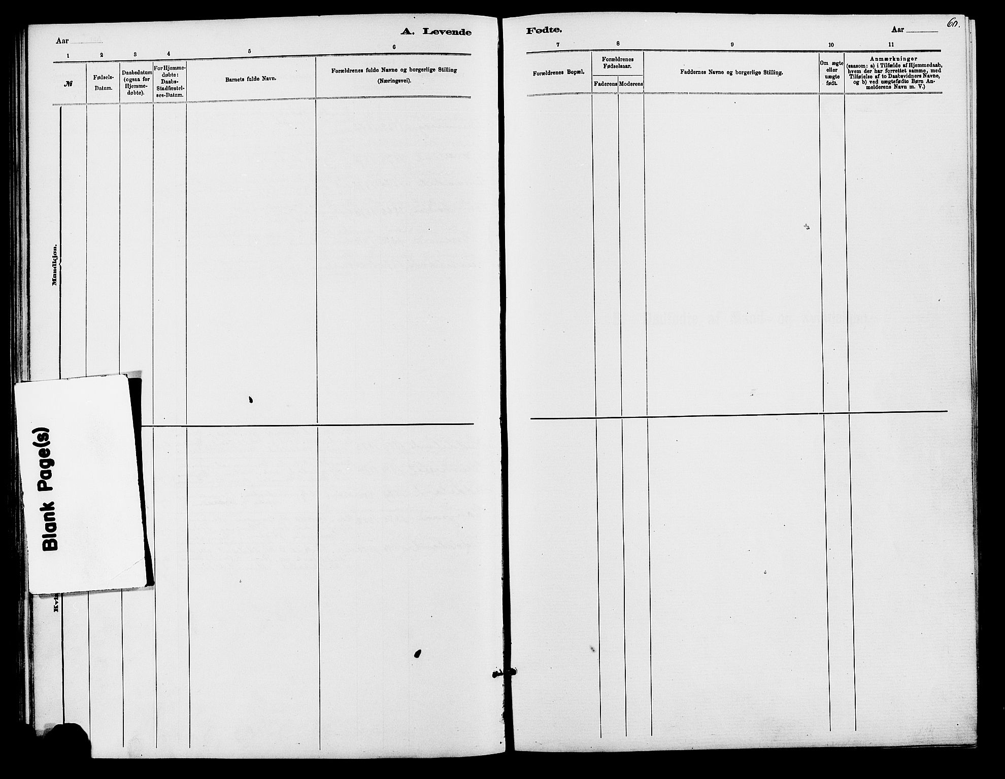 Holum sokneprestkontor, SAK/1111-0022/F/Fb/Fbc/L0003: Klokkerbok nr. B 3, 1882-1908, s. 60