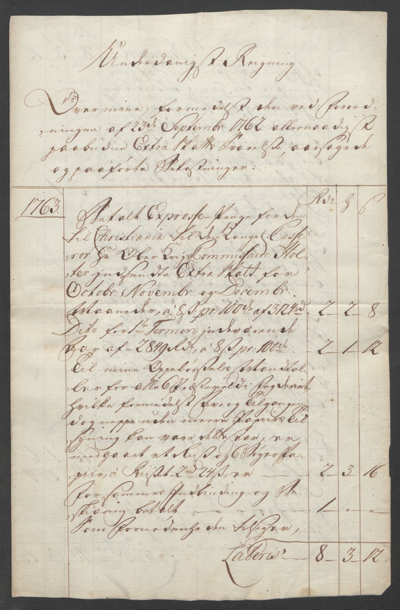 Rentekammeret inntil 1814, Reviderte regnskaper, Fogderegnskap, RA/EA-4092/R31/L1833: Ekstraskatten Hurum, Røyken, Eiker, Lier og Buskerud, 1762-1764, s. 141