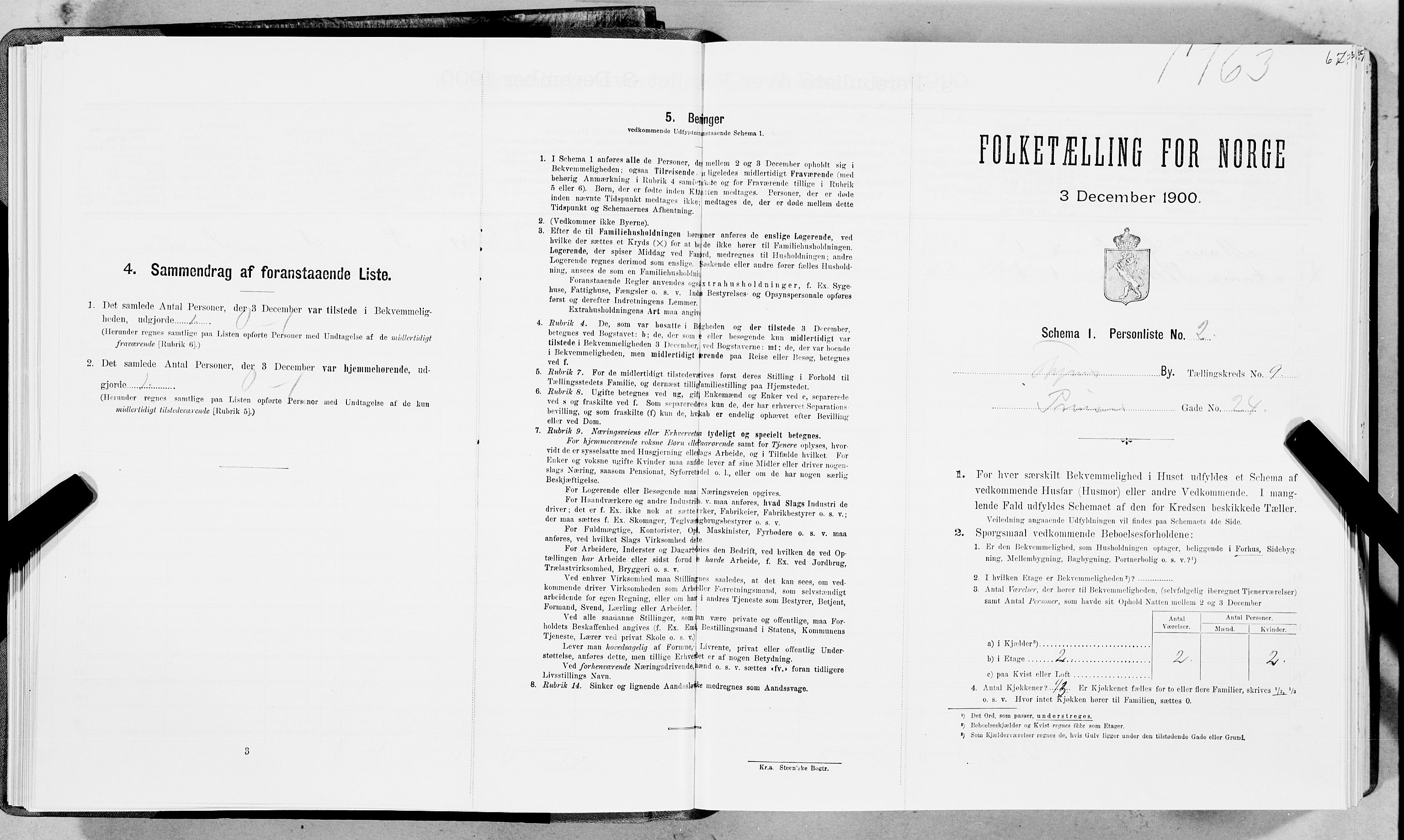 SAT, Folketelling 1900 for 1601 Trondheim kjøpstad, 1900, s. 1552