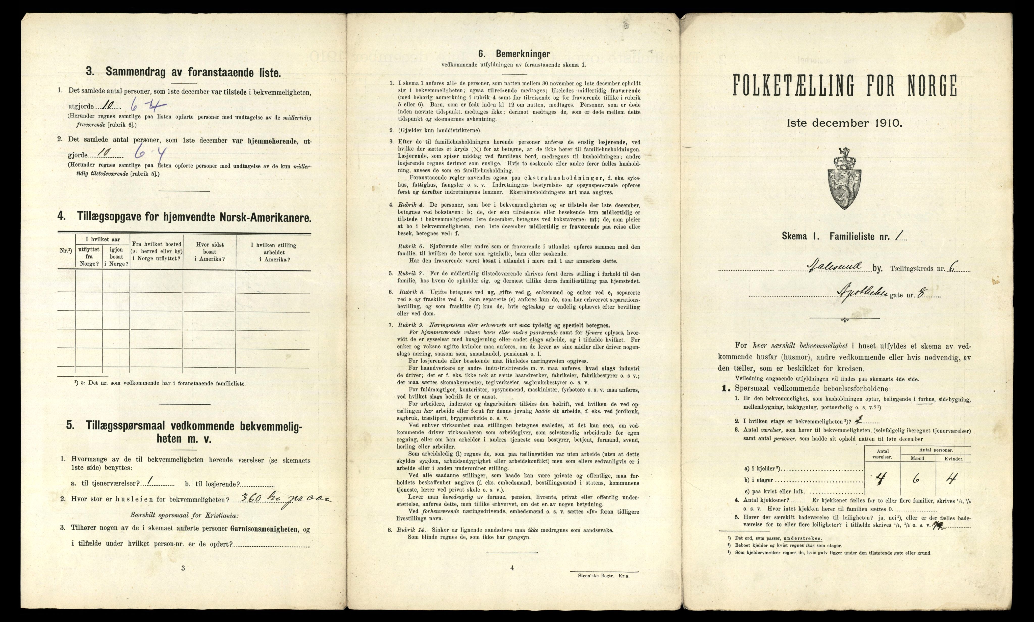 RA, Folketelling 1910 for 1501 Ålesund kjøpstad, 1910, s. 2169