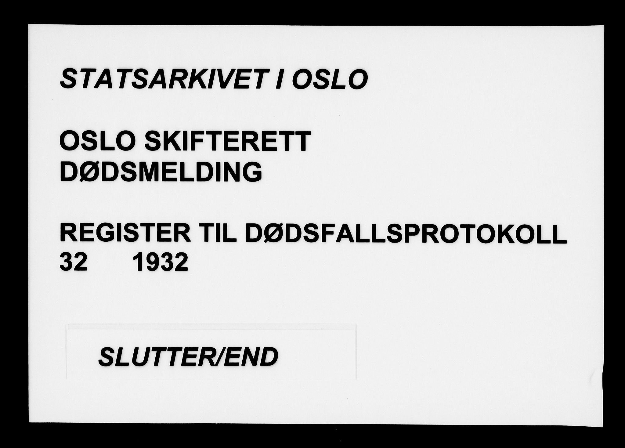 Oslo skifterett, AV/SAO-A-10383/F/Fa/Faa/L0032: Navneregister, 1932