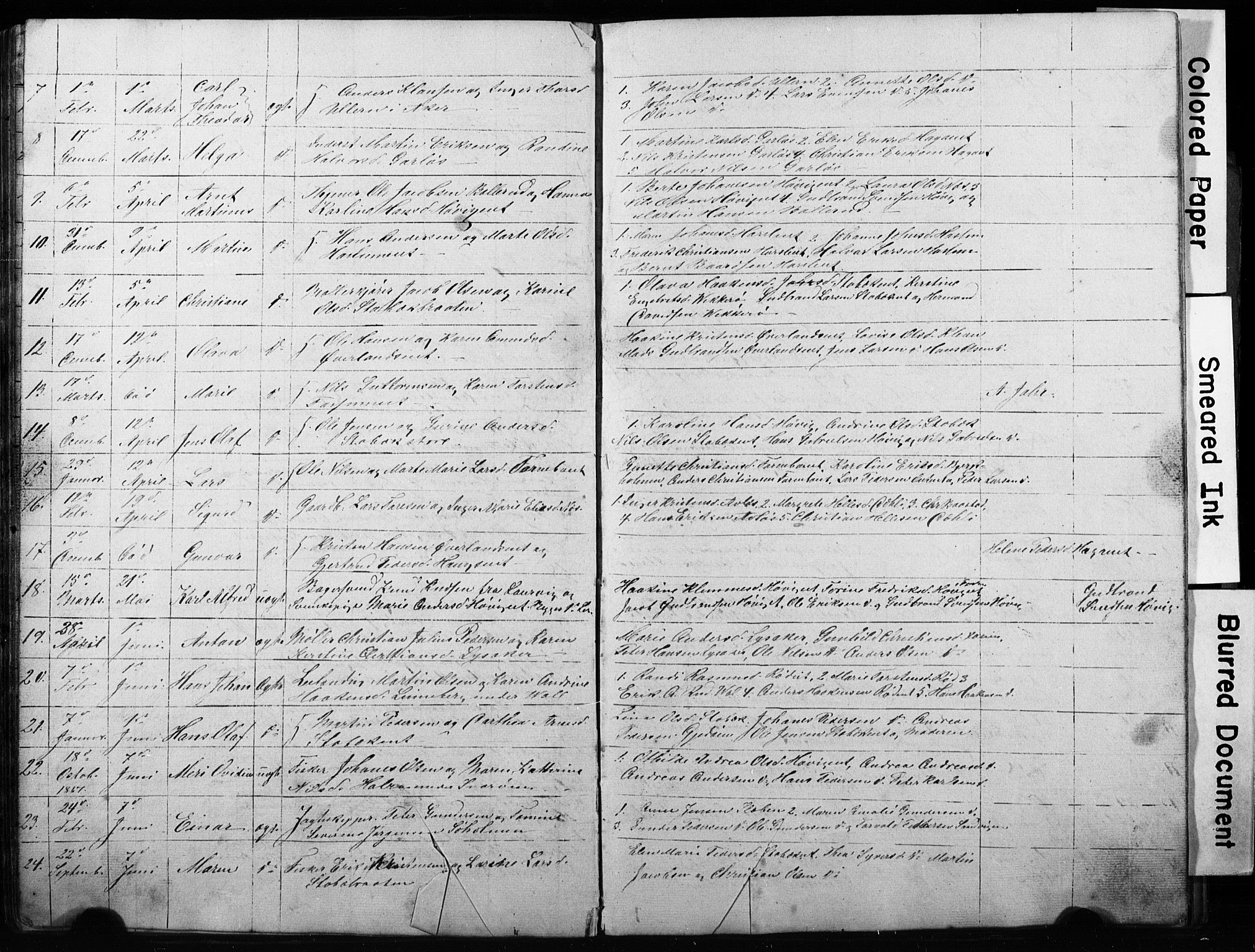 Asker prestekontor Kirkebøker, AV/SAO-A-10256a/G/Gc/L0001: Klokkerbok nr. III 1, 1854-1873