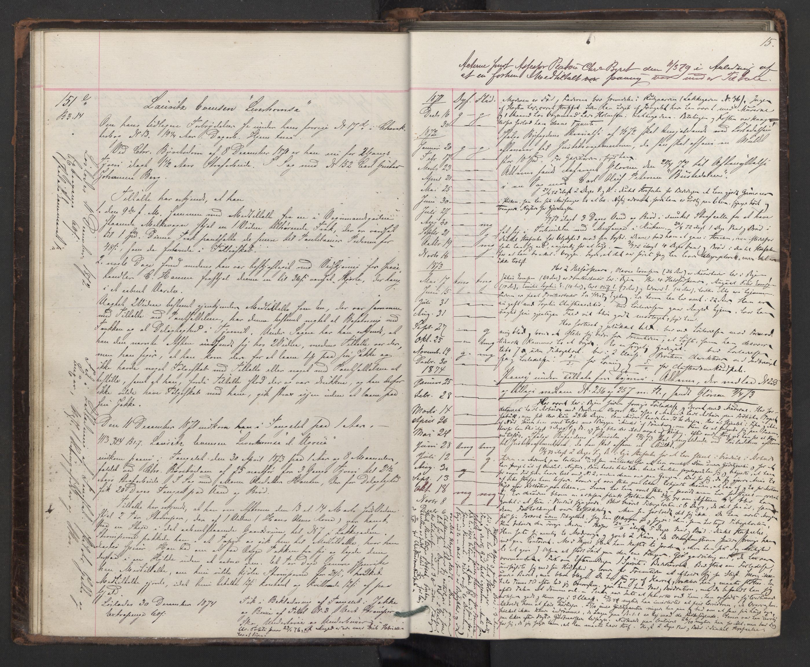Botsfengslet, AV/RA-S-1539/D/Db/Dbb/L0014: 137e - 437e, 1871-1873, s. 15