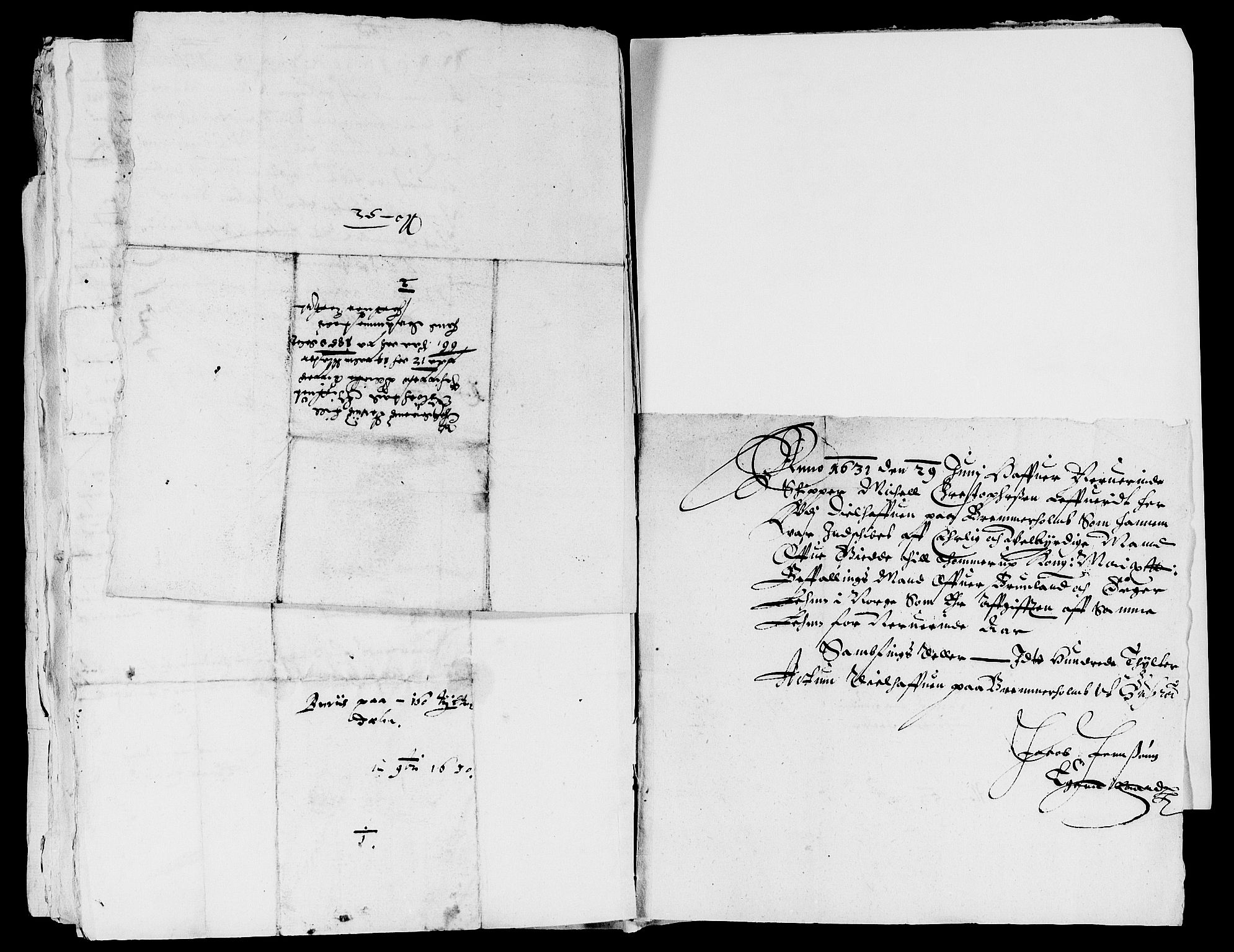 Rentekammeret inntil 1814, Reviderte regnskaper, Lensregnskaper, AV/RA-EA-5023/R/Rb/Rbl/L0004: Brunla len med Eiker len 1626-37, 1630-1633