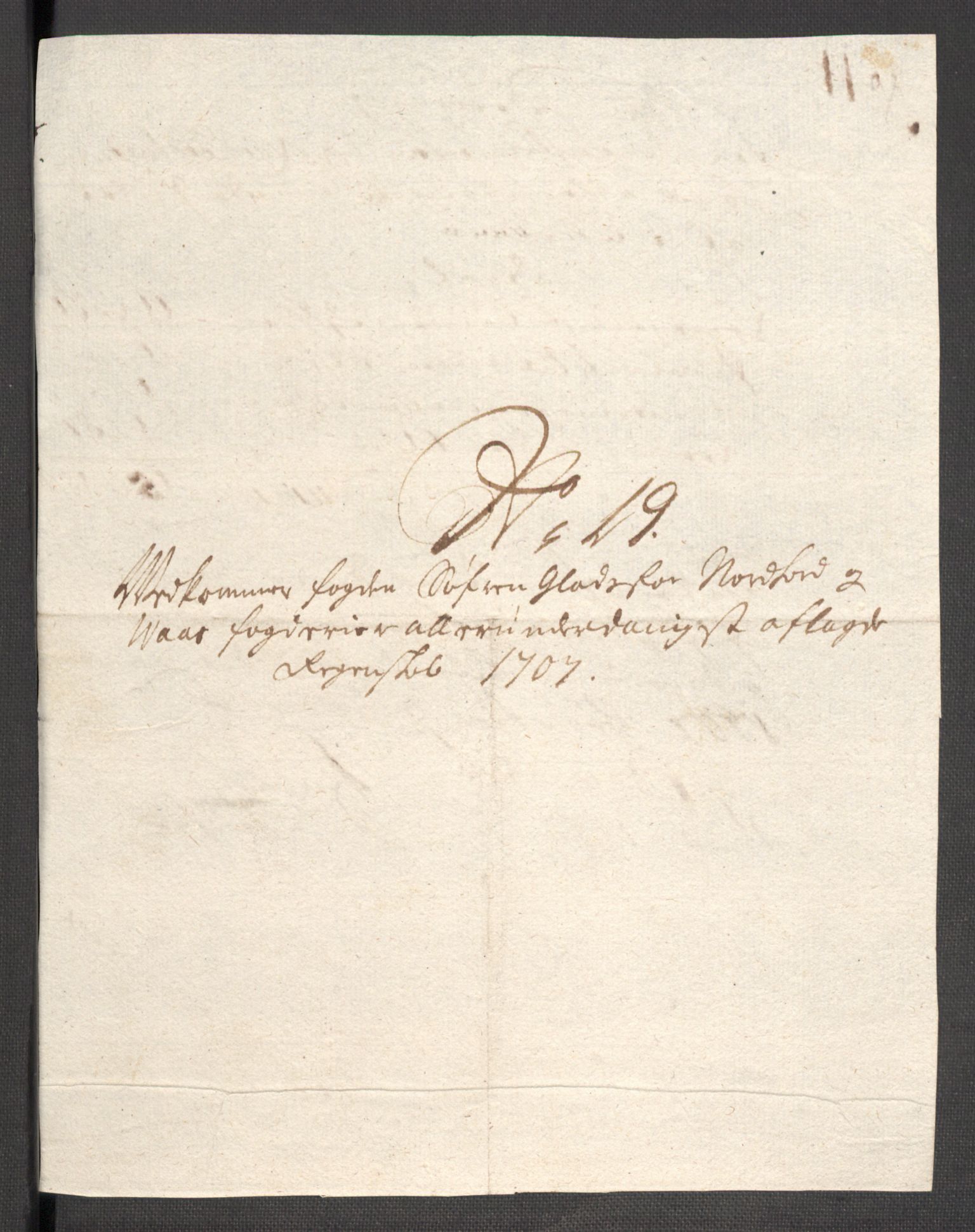 Rentekammeret inntil 1814, Reviderte regnskaper, Fogderegnskap, AV/RA-EA-4092/R51/L3188: Fogderegnskap Nordhordland og Voss, 1706-1707, s. 135
