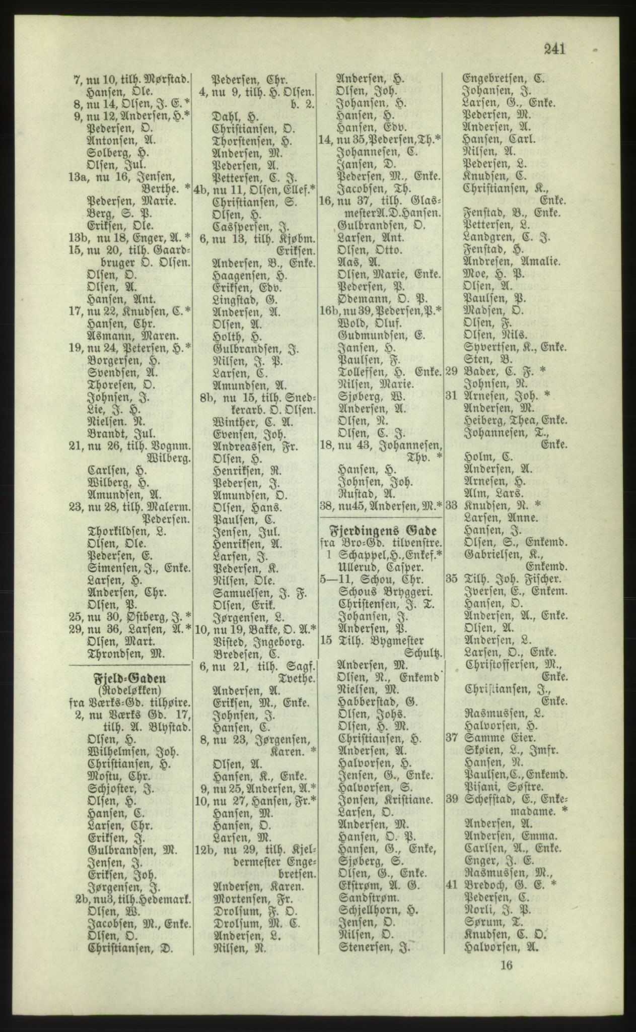 Kristiania/Oslo adressebok, PUBL/-, 1881, s. 241
