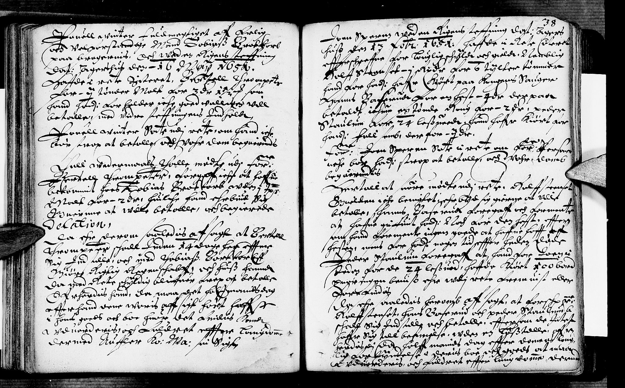 Eiker, Modum og Sigdal sorenskriveri, AV/SAKO-A-123/F/Fa/Faa/L0001: Tingbok, 1650-1653, s. 38