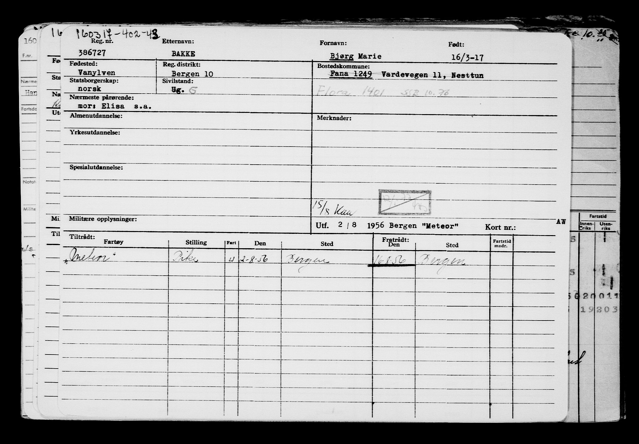 Direktoratet for sjømenn, AV/RA-S-3545/G/Gb/L0147: Hovedkort, 1917, s. 31