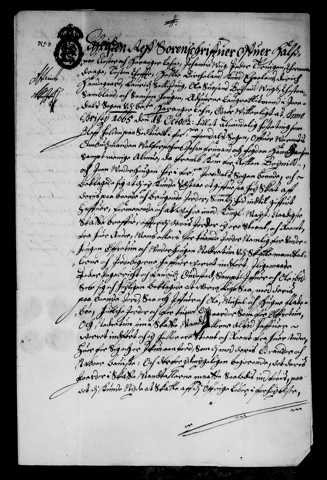 Rentekammeret inntil 1814, Reviderte regnskaper, Stiftamtstueregnskaper, Bergen stiftamt, AV/RA-EA-6043/R/Rc/L0016: Bergen stiftamt, 1665
