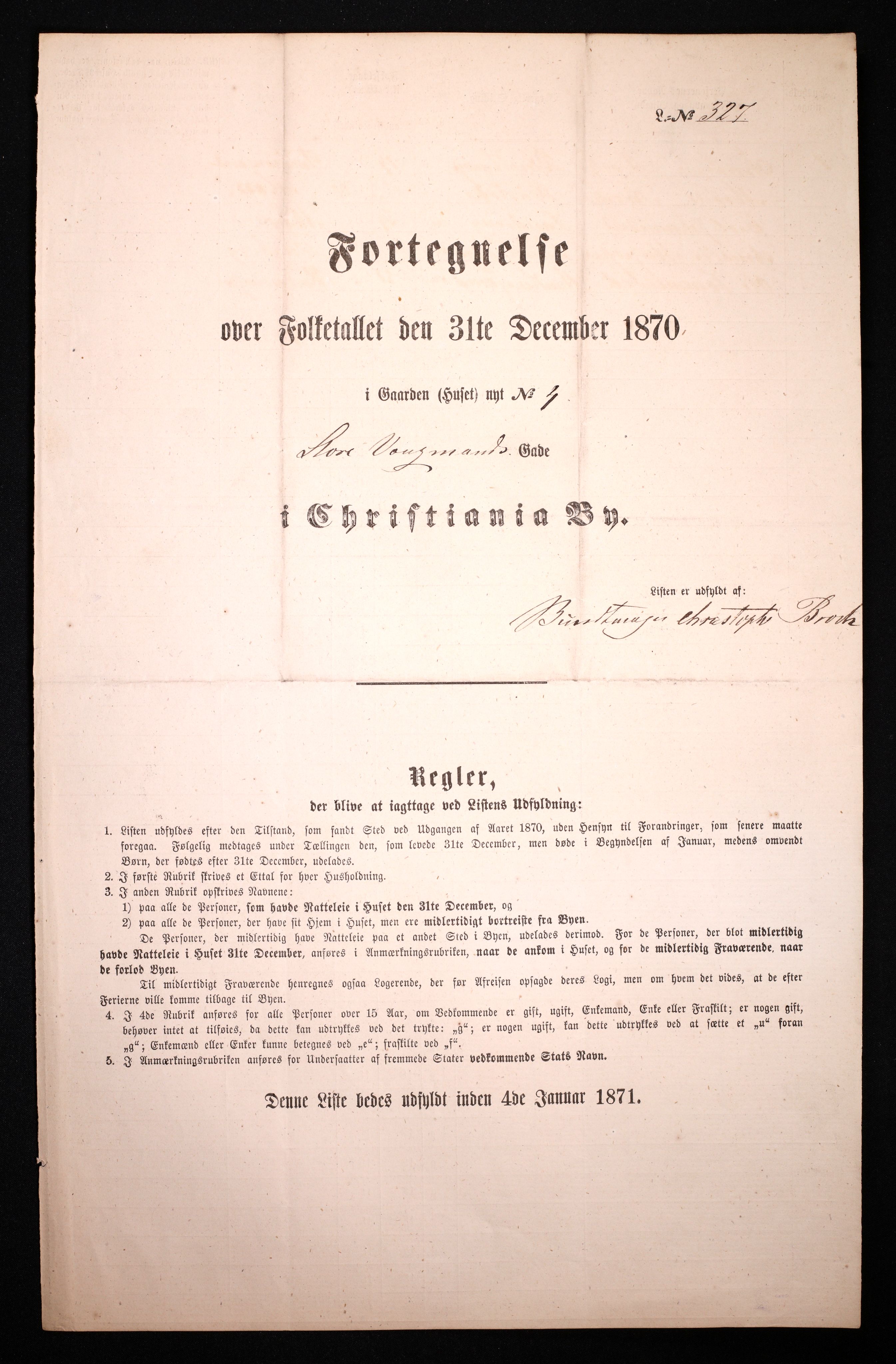 RA, Folketelling 1870 for 0301 Kristiania kjøpstad, 1870, s. 3696