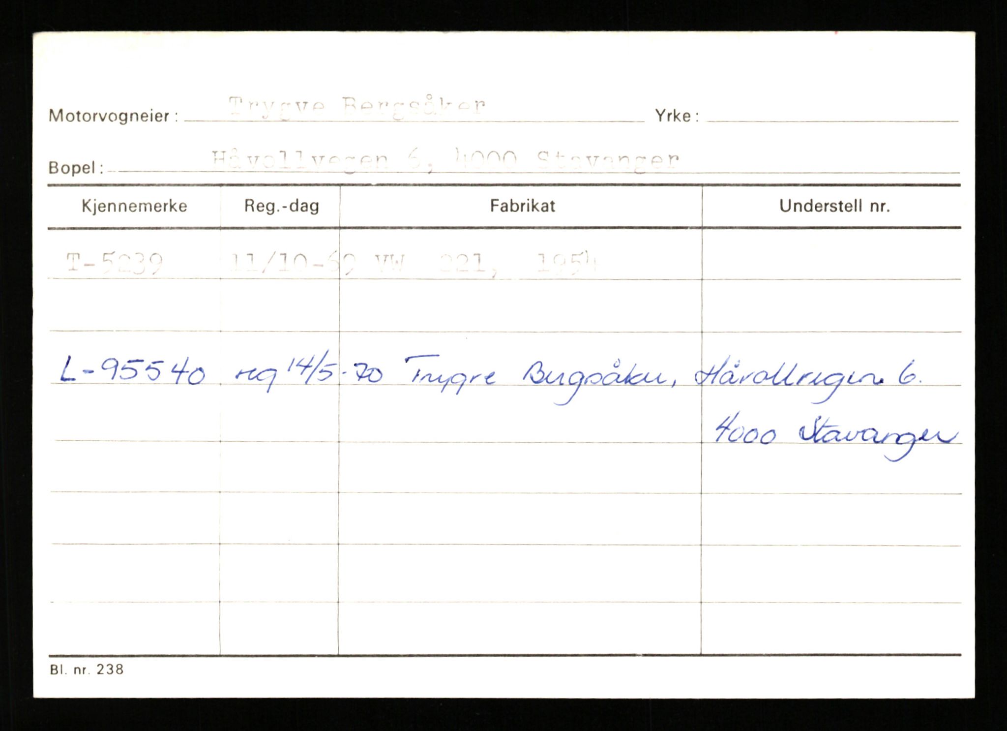 Stavanger trafikkstasjon, AV/SAST-A-101942/0/G/L0001: Registreringsnummer: 0 - 5782, 1930-1971, s. 3091