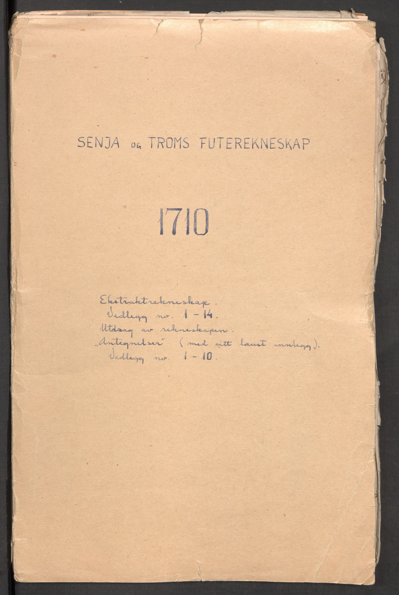 Rentekammeret inntil 1814, Reviderte regnskaper, Fogderegnskap, RA/EA-4092/R68/L4757: Fogderegnskap Senja og Troms, 1708-1710, s. 222