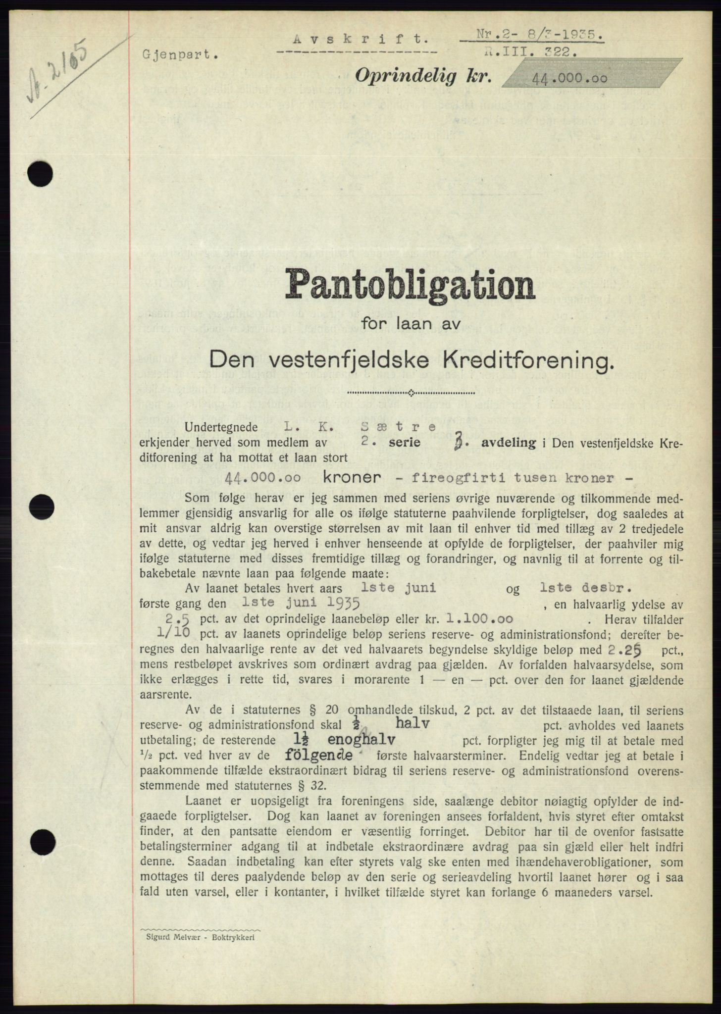 Ålesund byfogd, AV/SAT-A-4384: Pantebok nr. 32, 1934-1935, Tingl.dato: 08.03.1935