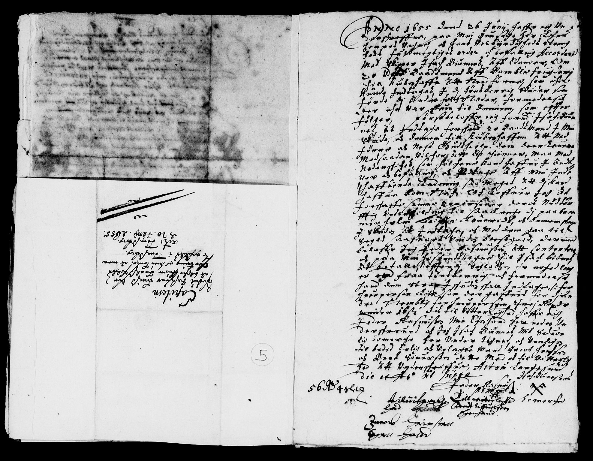 Rentekammeret inntil 1814, Reviderte regnskaper, Lensregnskaper, AV/RA-EA-5023/R/Rb/Rbp/L0041: Bratsberg len, 1654-1656